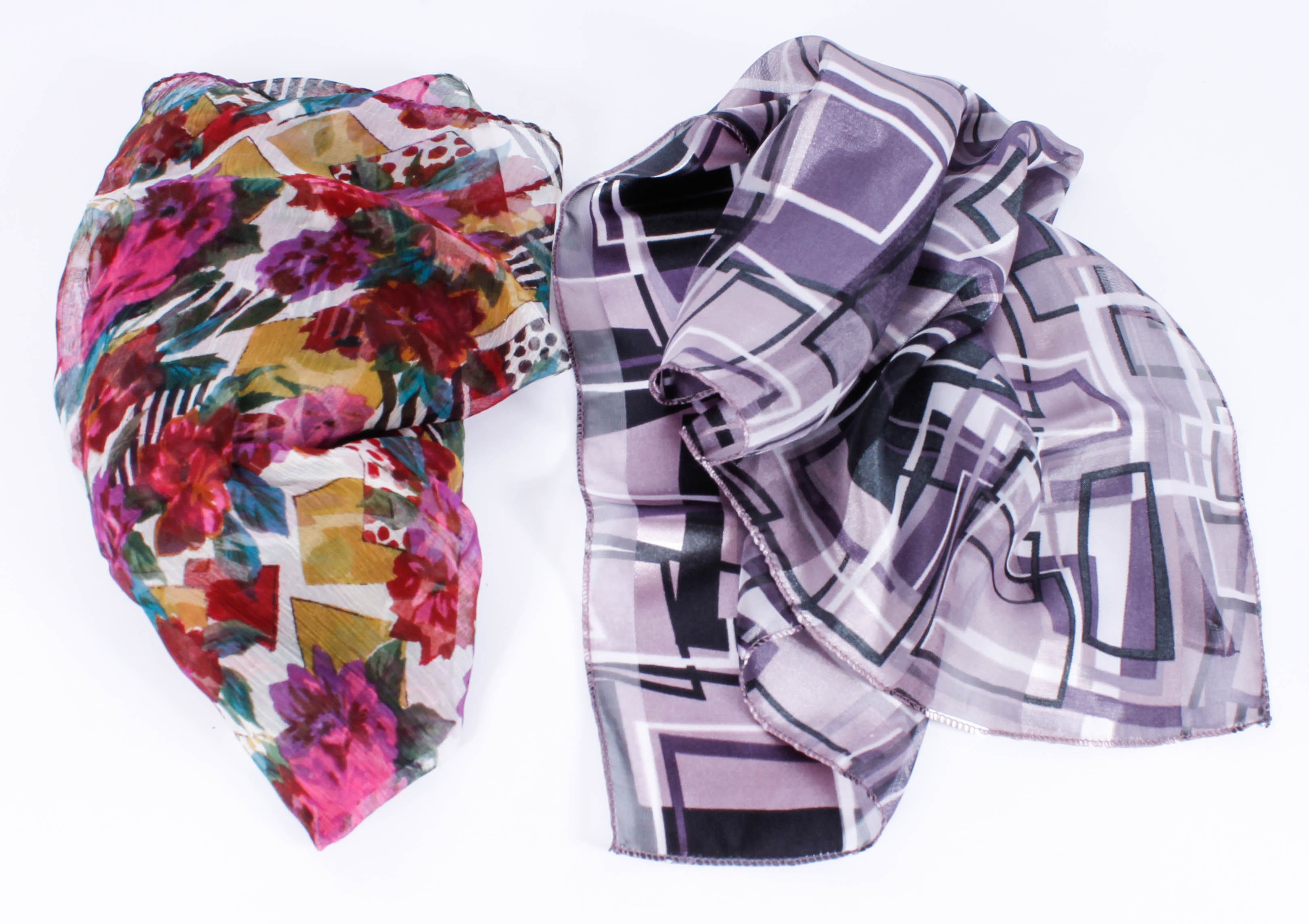 Colorful Fashion Scarves including Vintage Christian Dior