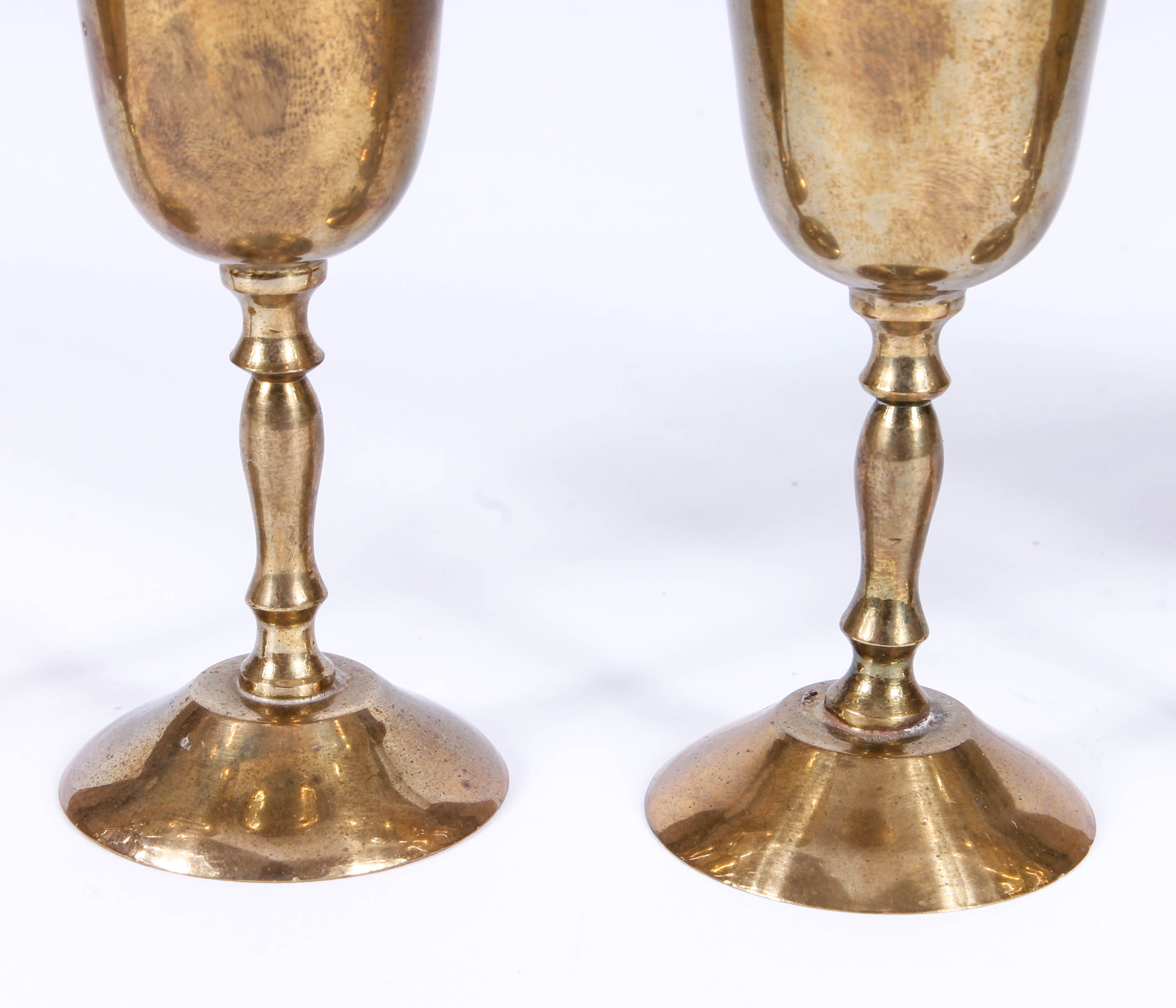 Vintage Brass and Glass Barware