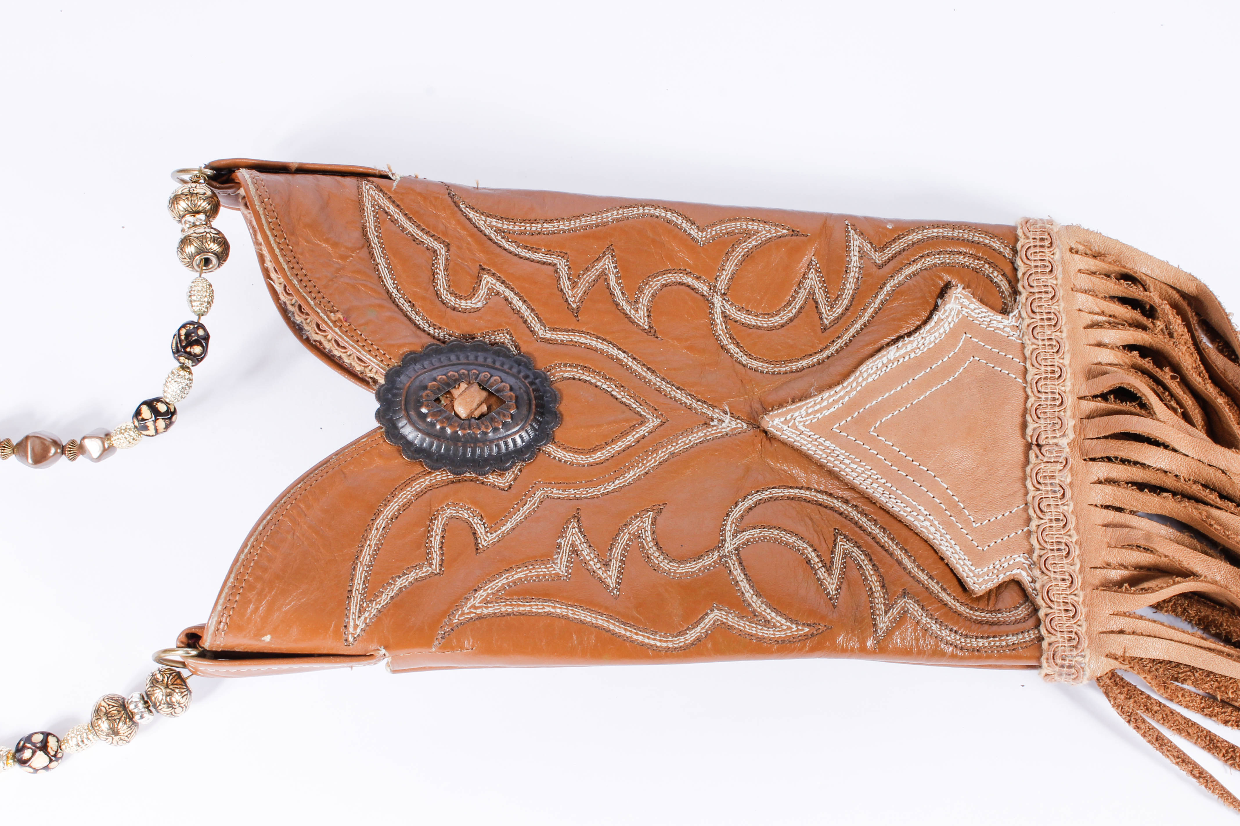 Jo Leone Designs of Colorado Handmade Western Style Boot Leather Shoulder Bags