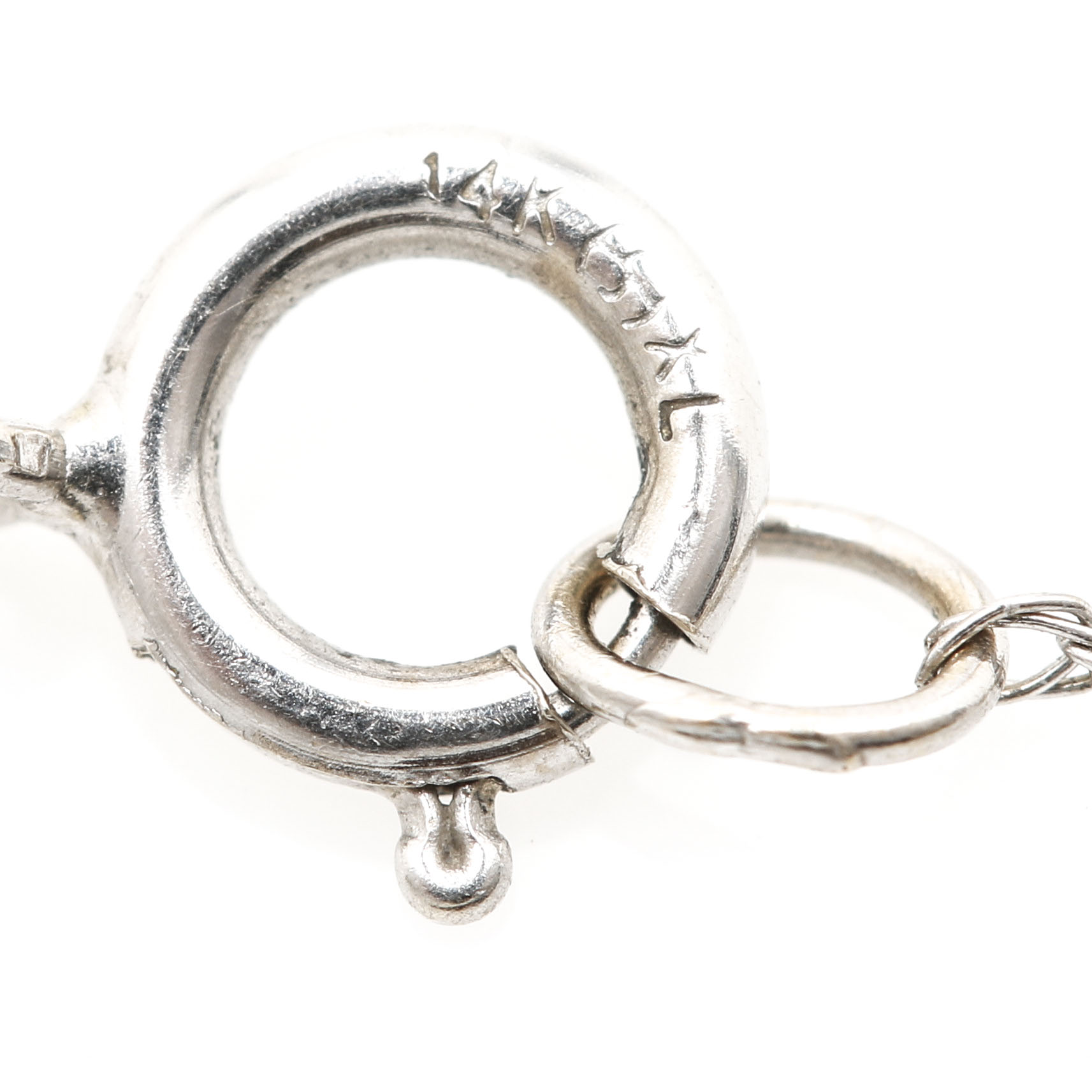 18K and 14K White Gold 1.25 CTW Diamond Pendant Necklace