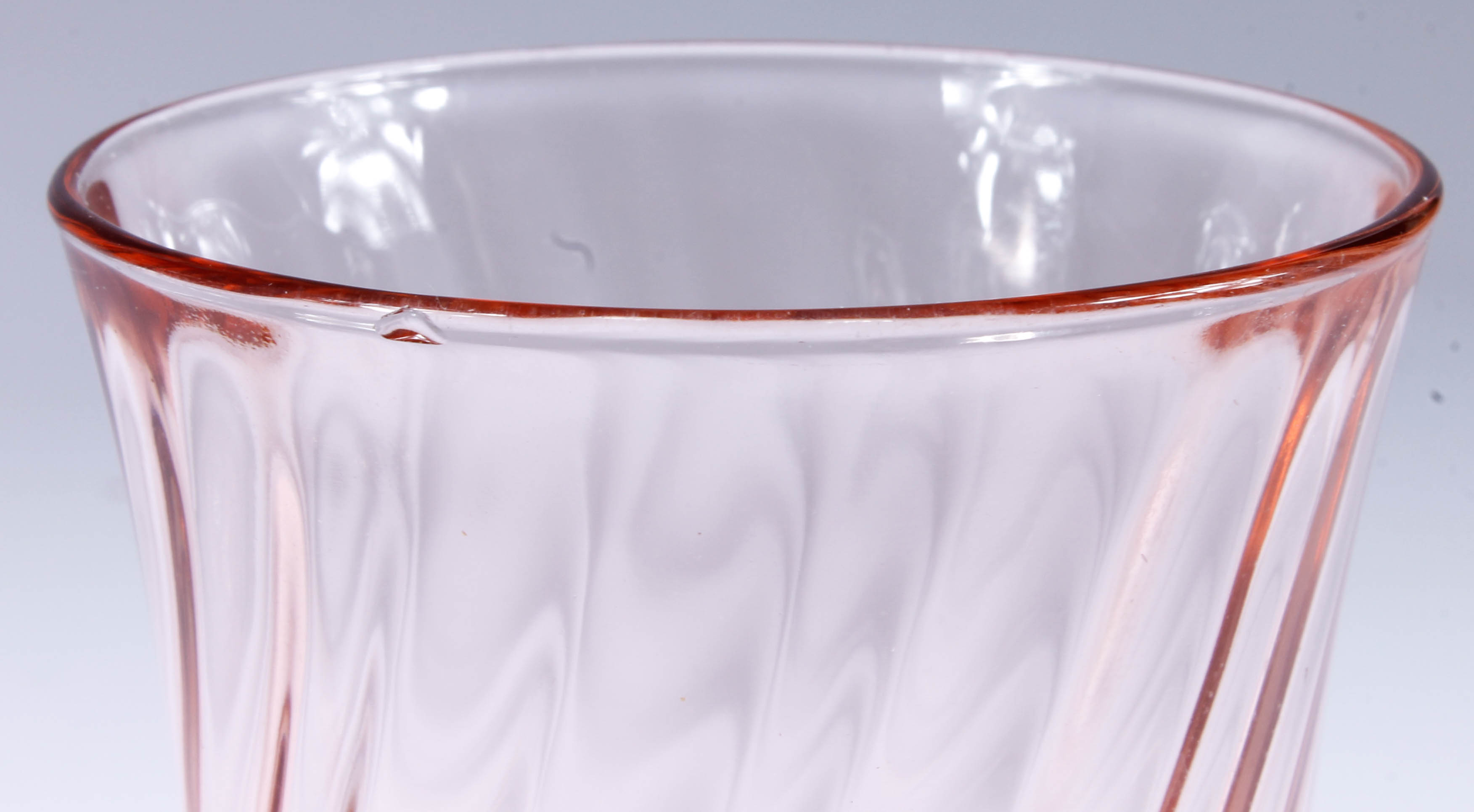 French Rosaline Pink Stemware