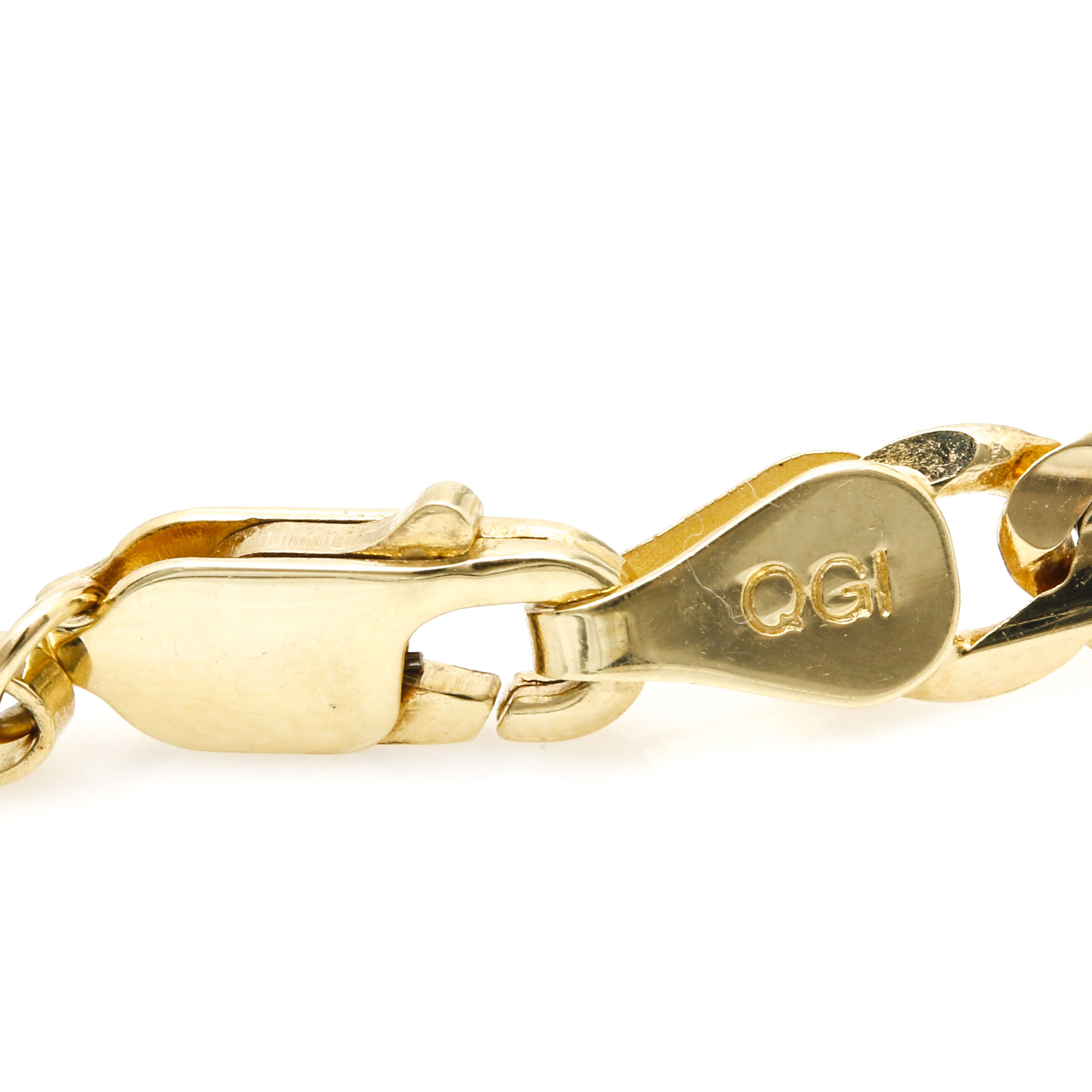 14K Yellow Gold Curb Chain Bracelet