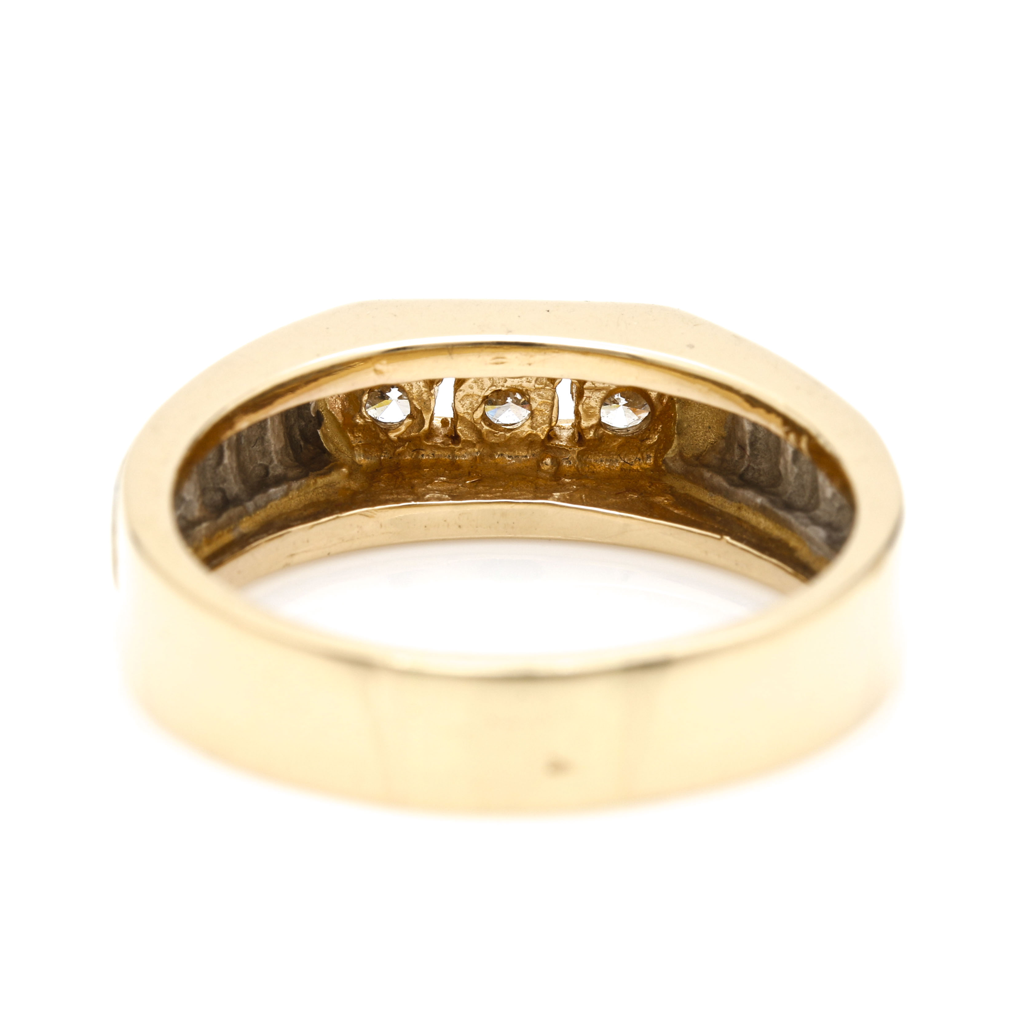 14K Two Tone Gold Diamond Ring
