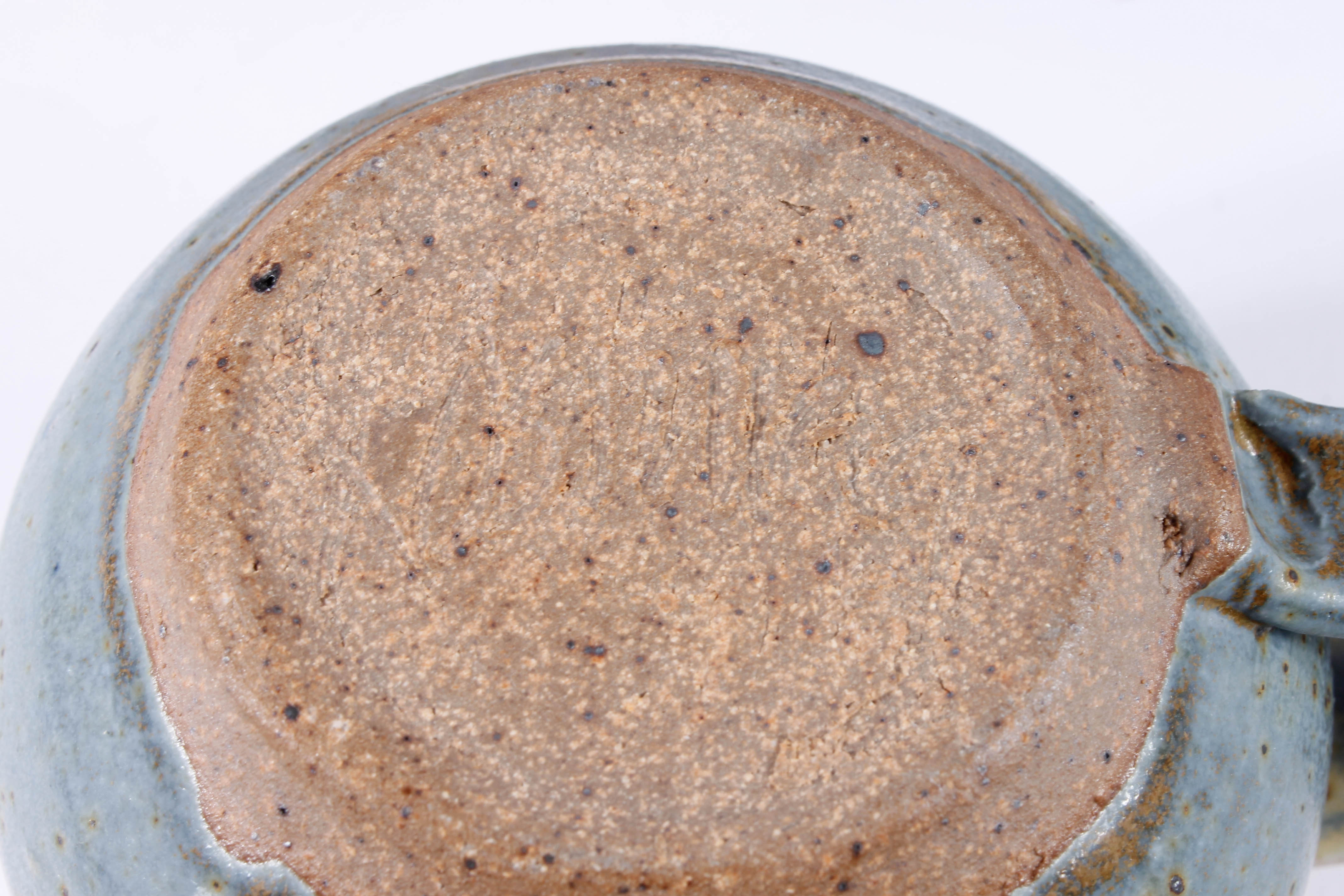 Generous Assortment of Speckled Blue Stoneware