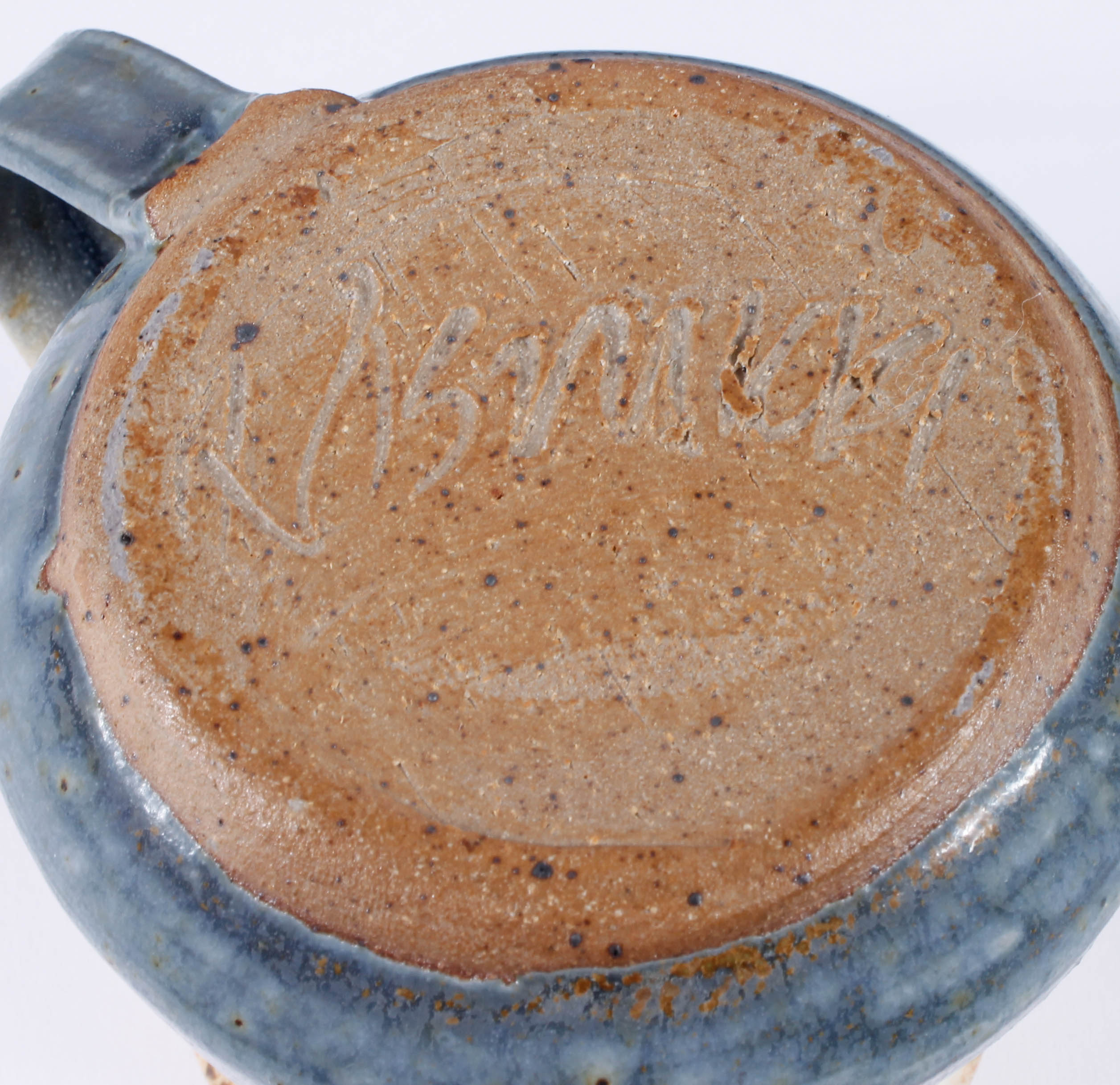 Generous Assortment of Speckled Blue Stoneware