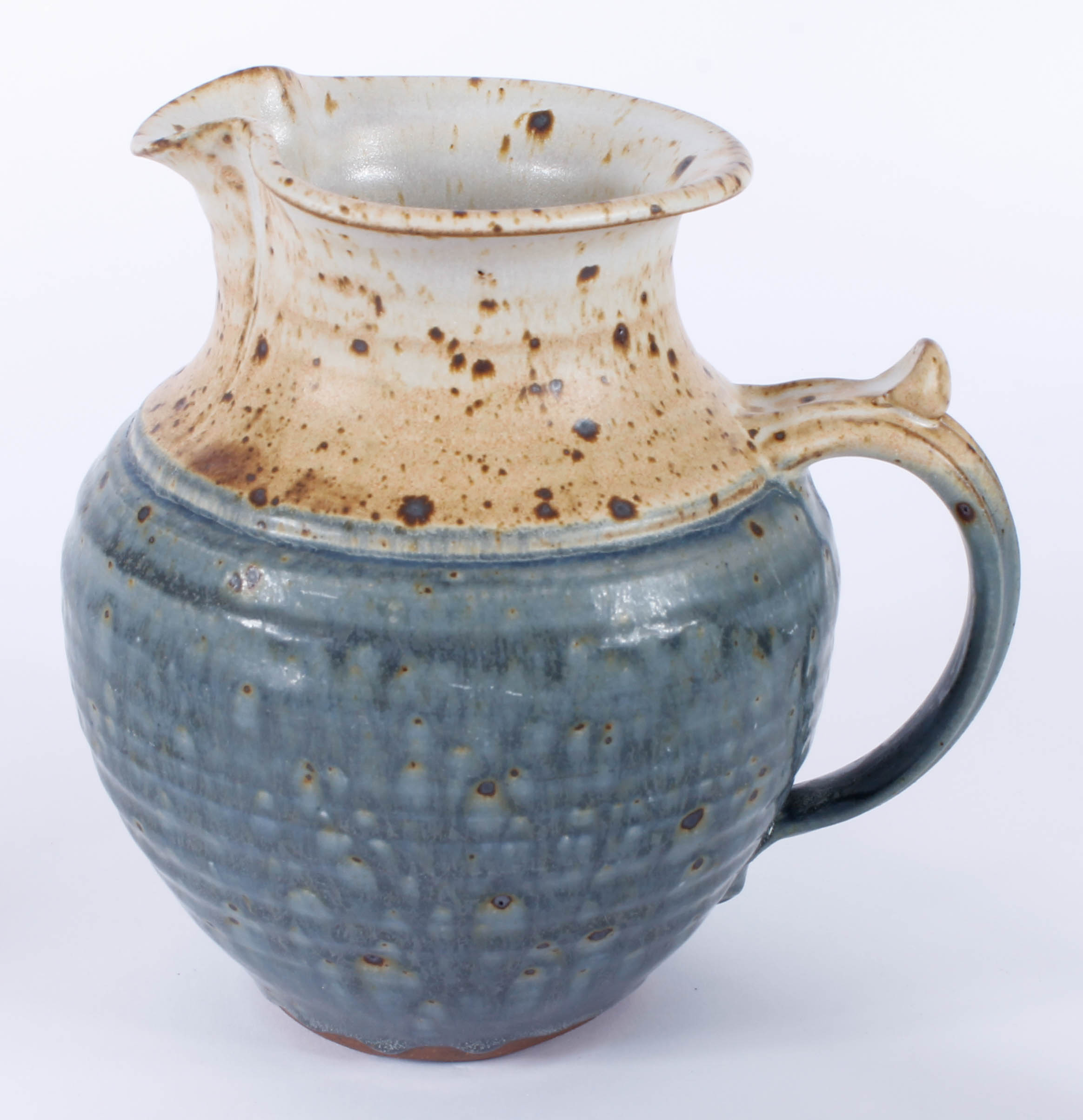 Generous Assortment of Speckled Blue Stoneware