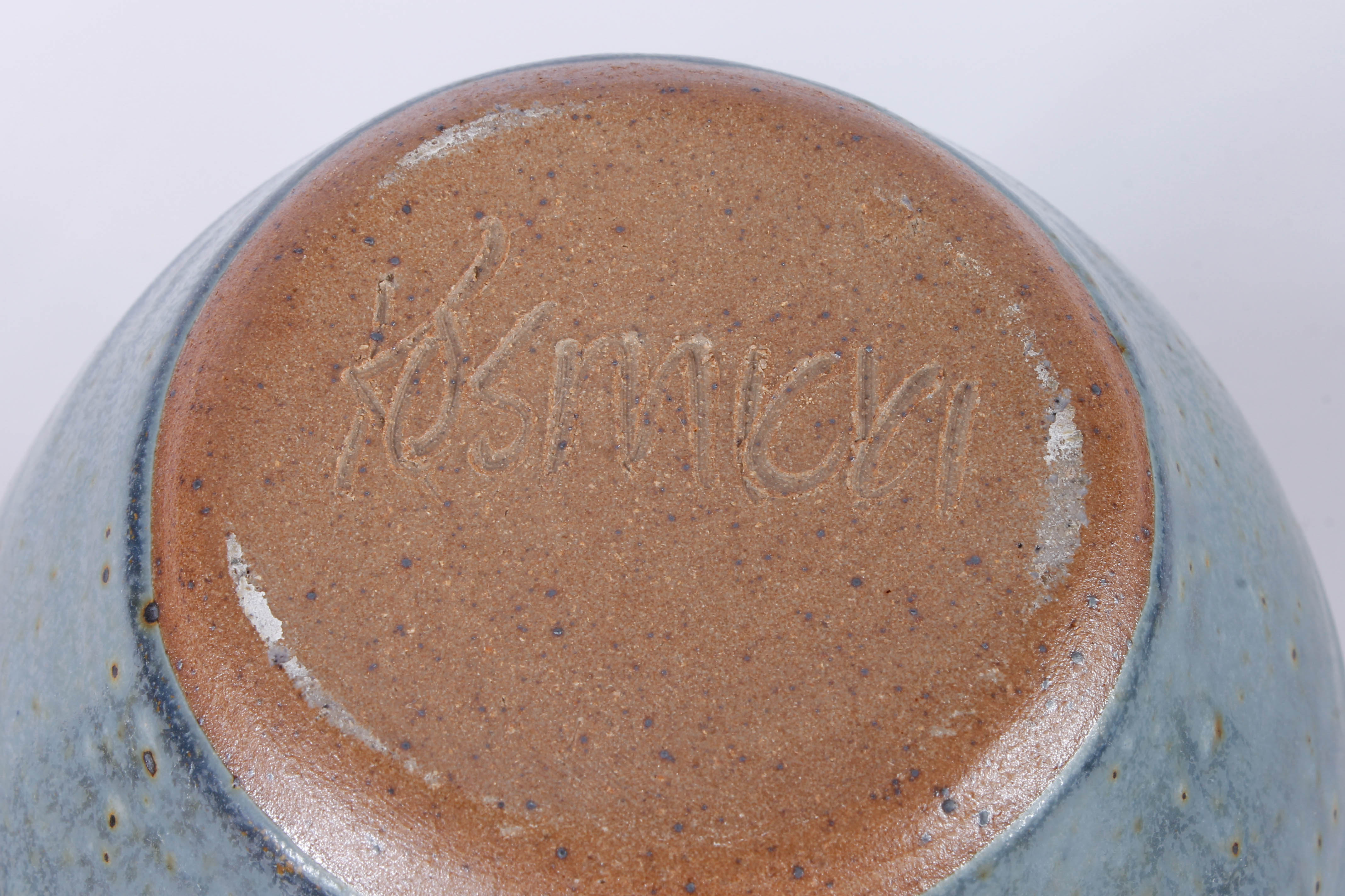 Generous Assortment of Speckled Blue Stoneware