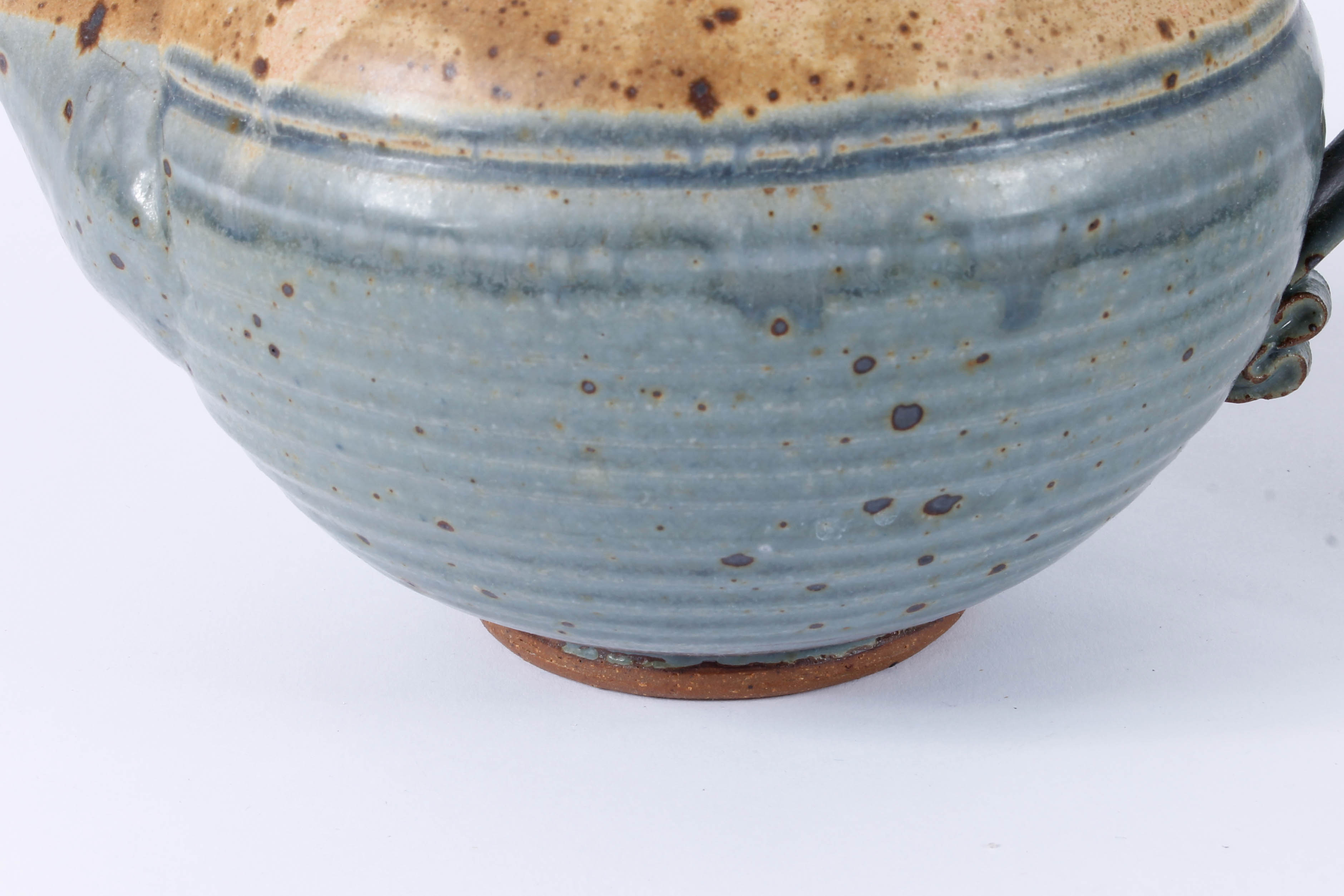 Generous Assortment of Speckled Blue Stoneware