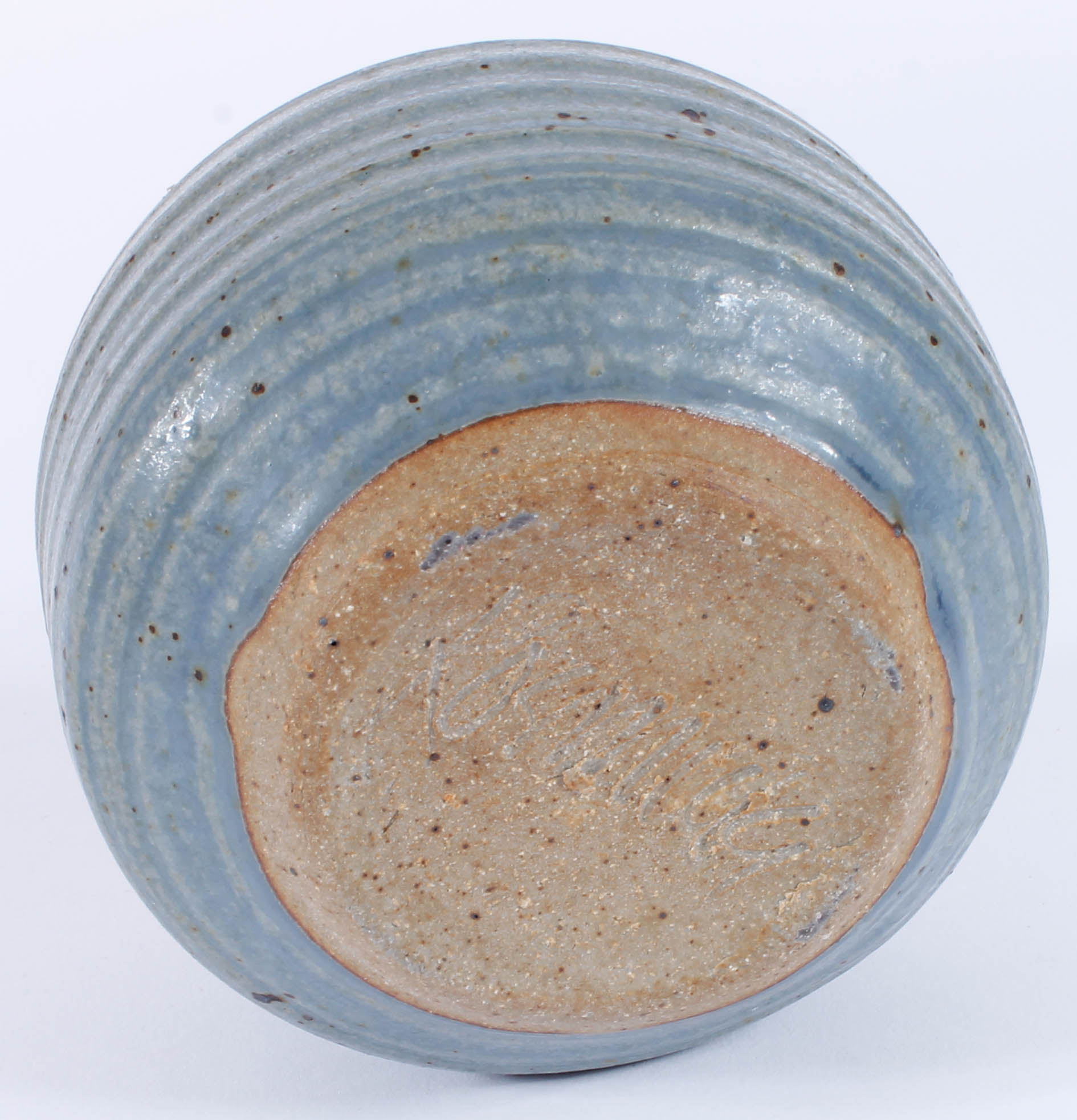 Generous Assortment of Speckled Blue Stoneware