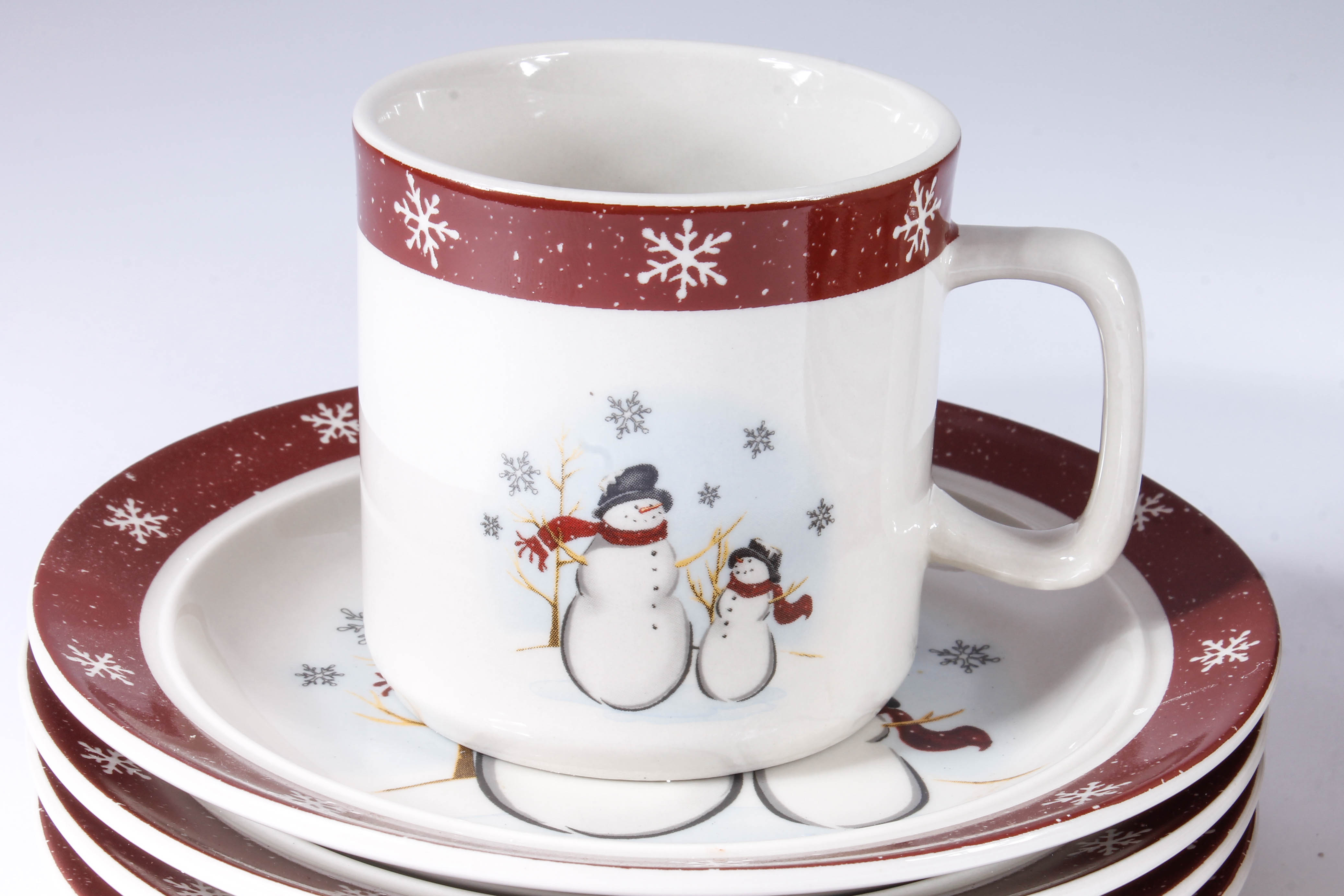 Assortment of Christmas Tableware