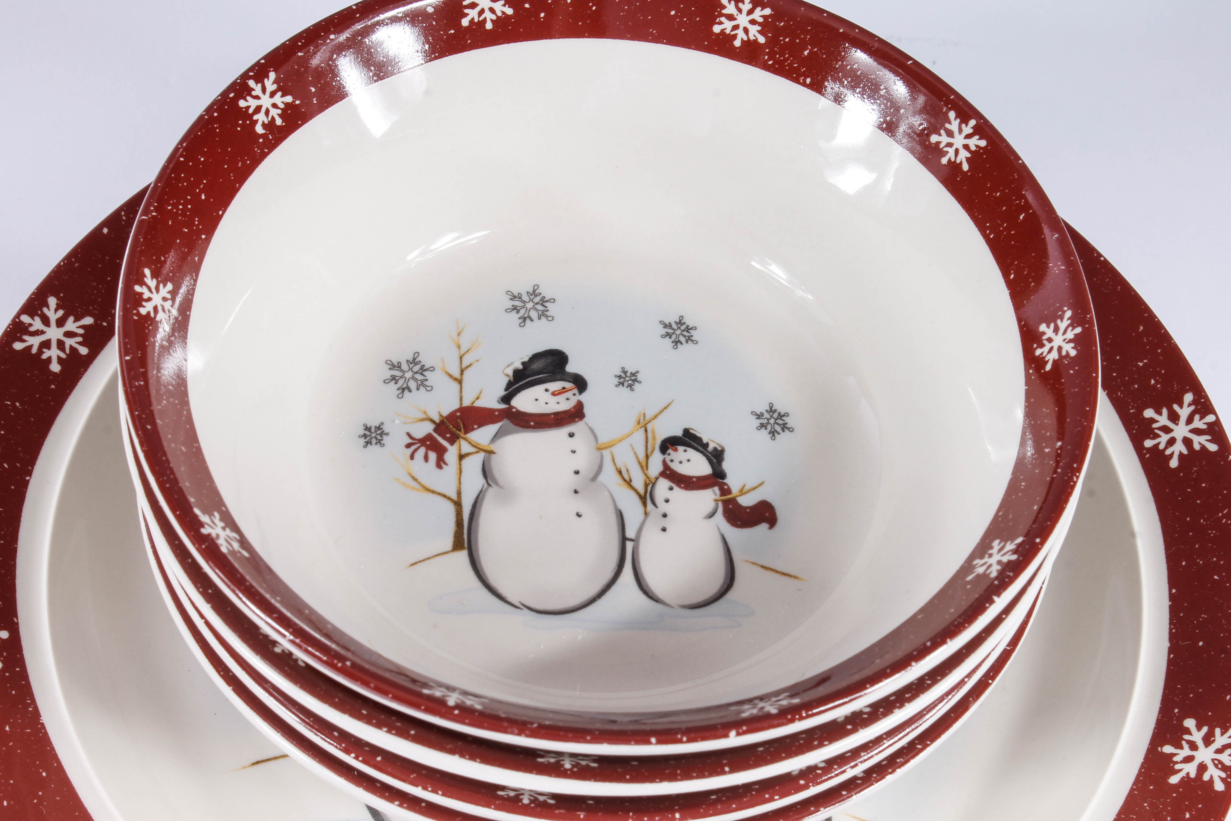 Assortment of Christmas Tableware