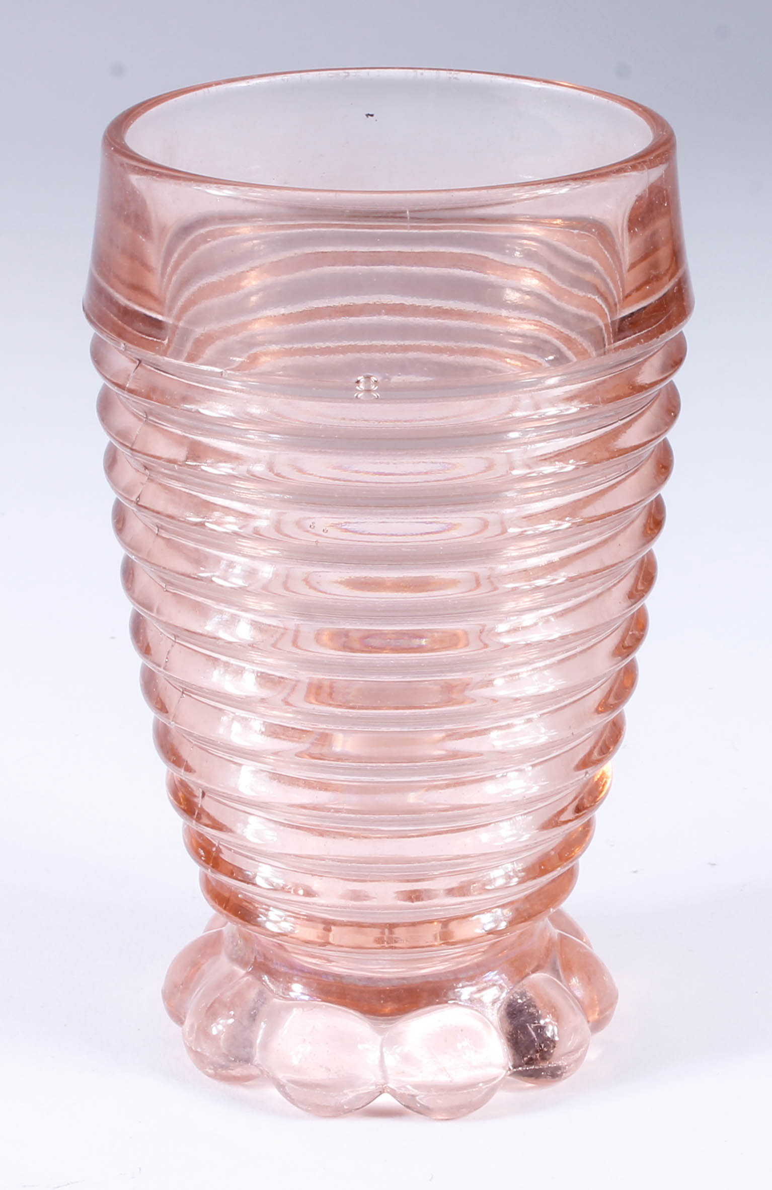 Manhattan Pink Ringed Depression Glass