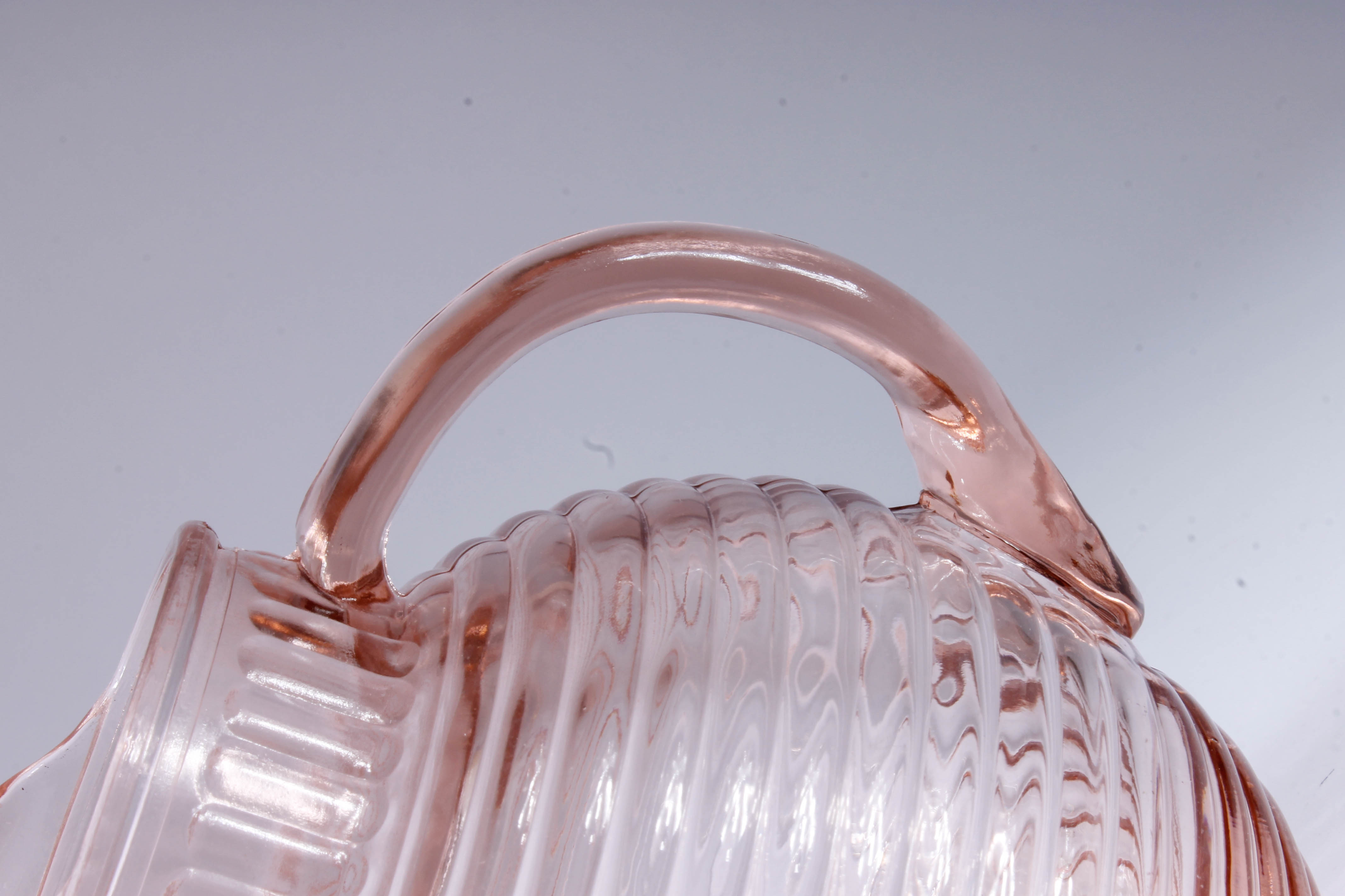 Manhattan Pink Ringed Depression Glass