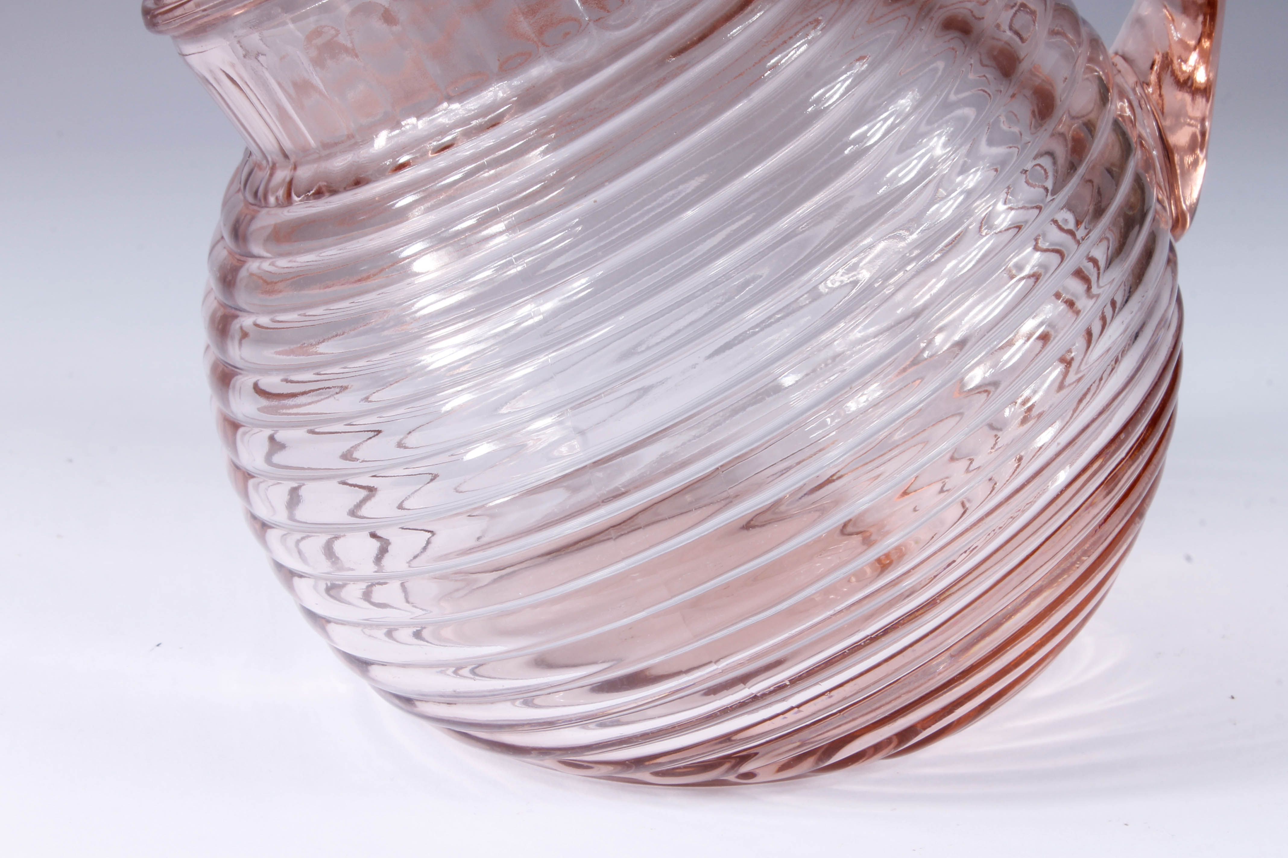 Manhattan Pink Ringed Depression Glass