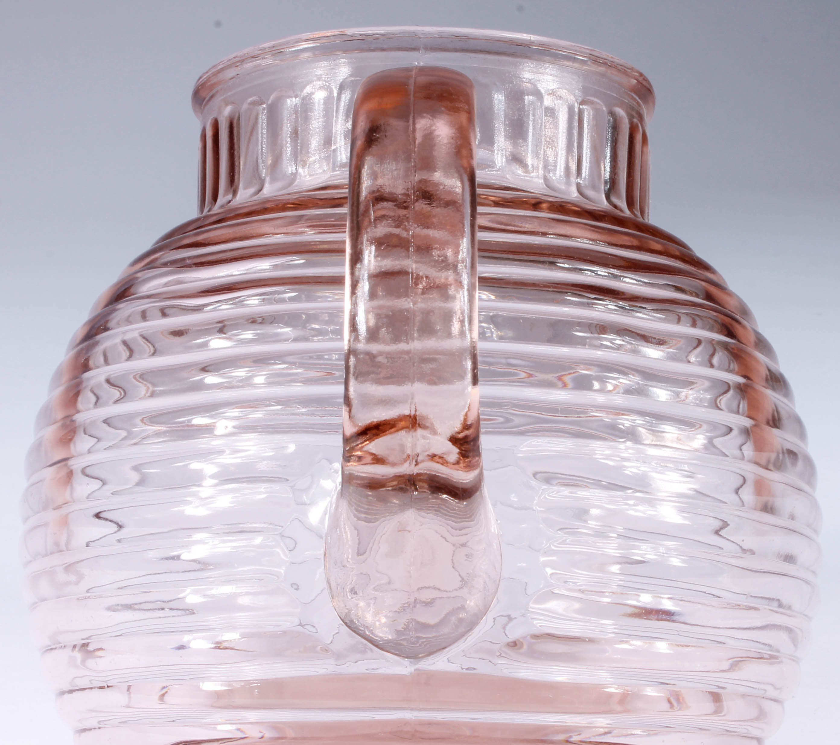 Manhattan Pink Ringed Depression Glass