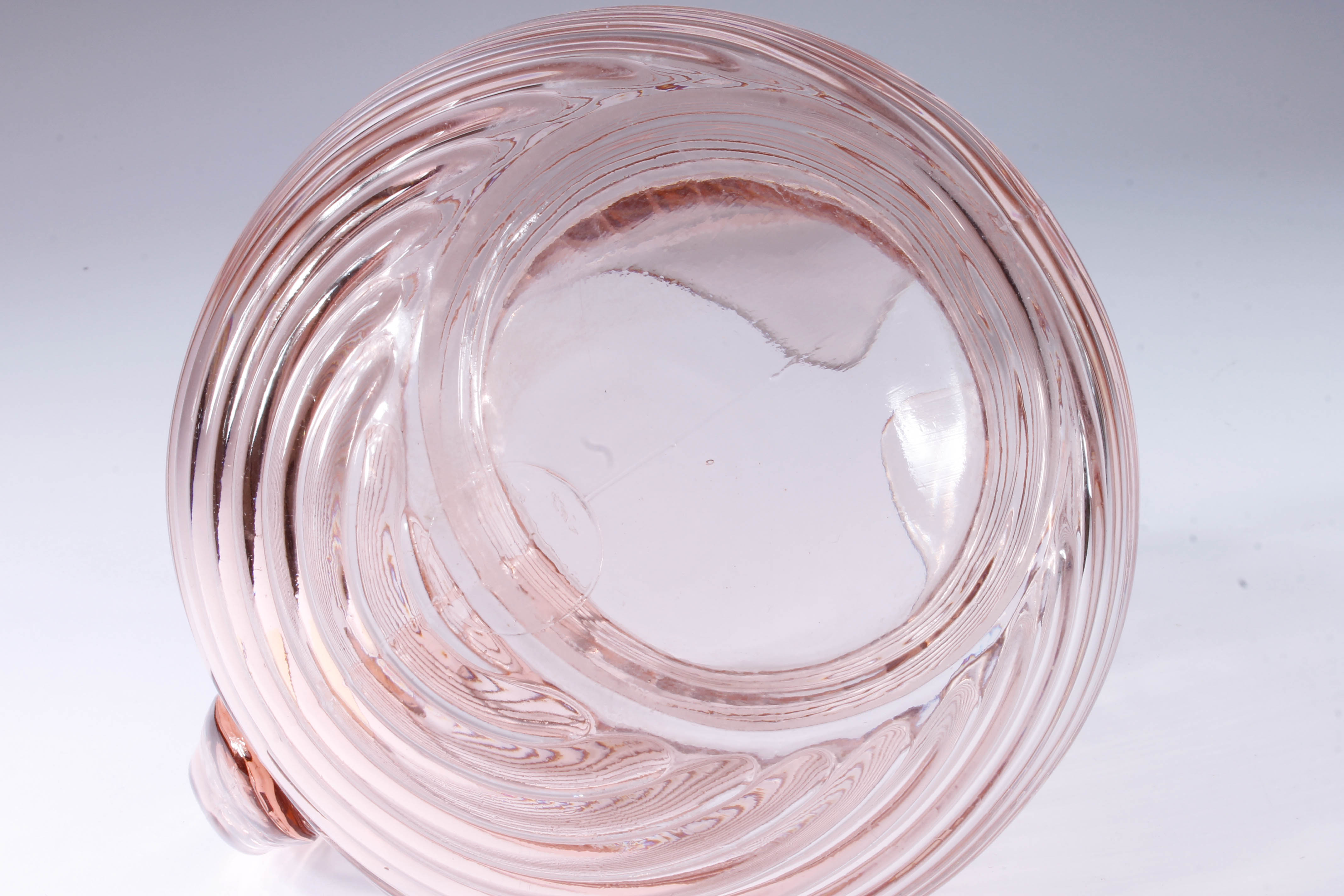 Manhattan Pink Ringed Depression Glass