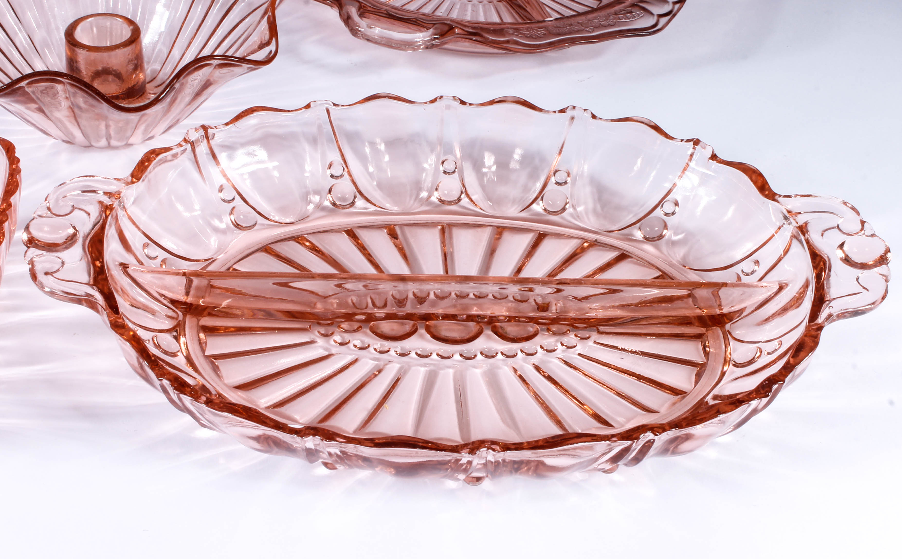 Decorative Pink Glass Assortment