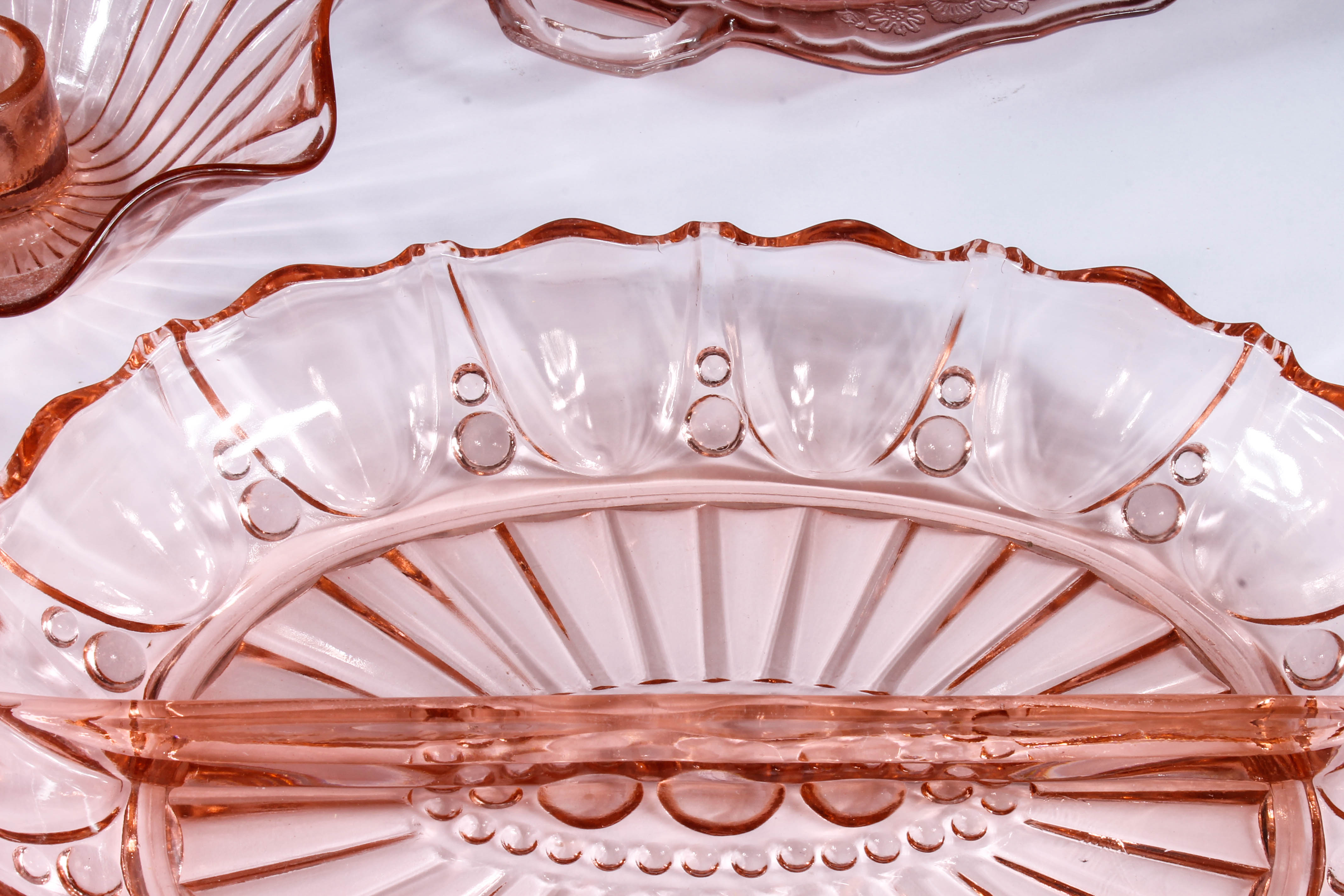 Decorative Pink Glass Assortment