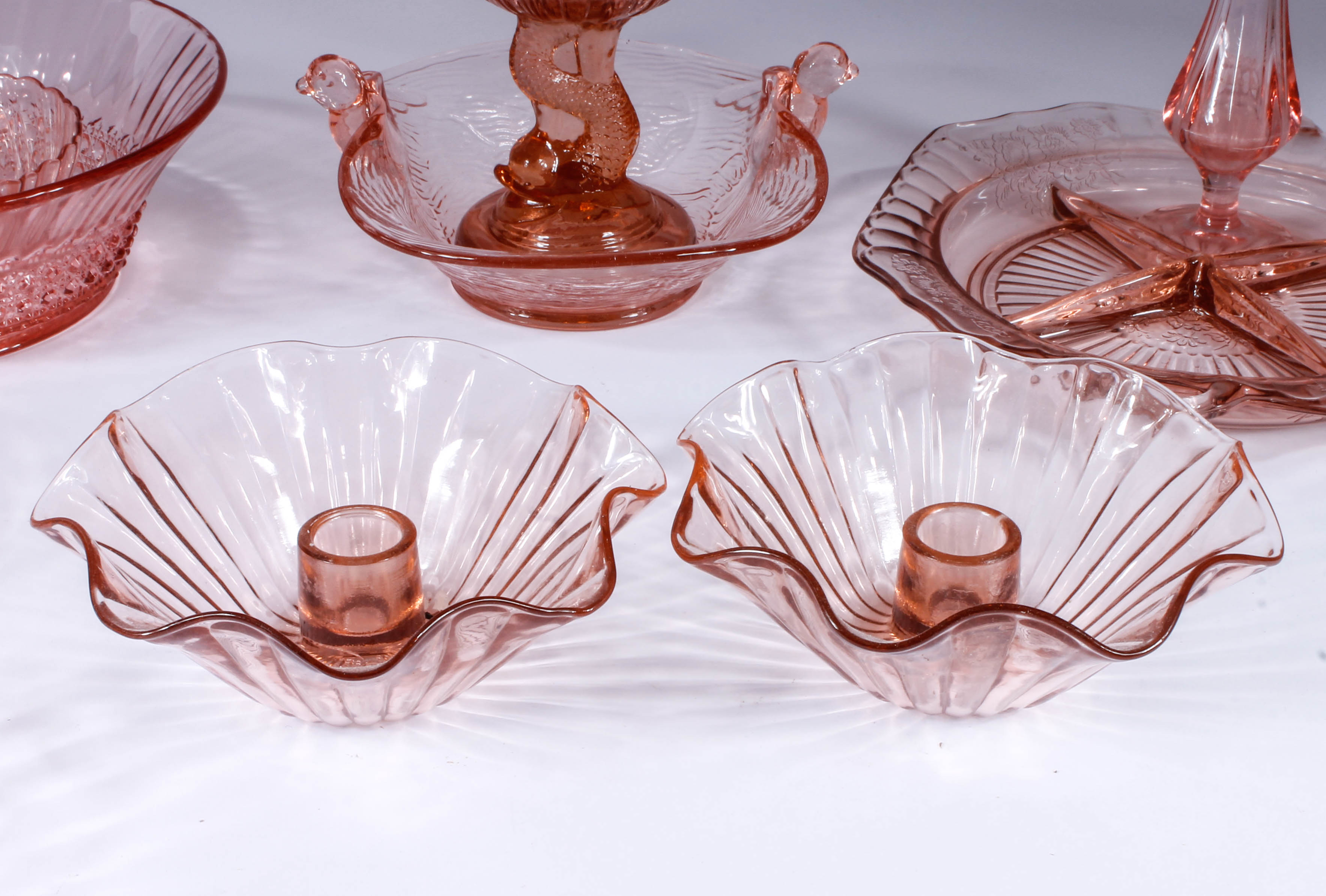 Decorative Pink Glass Assortment