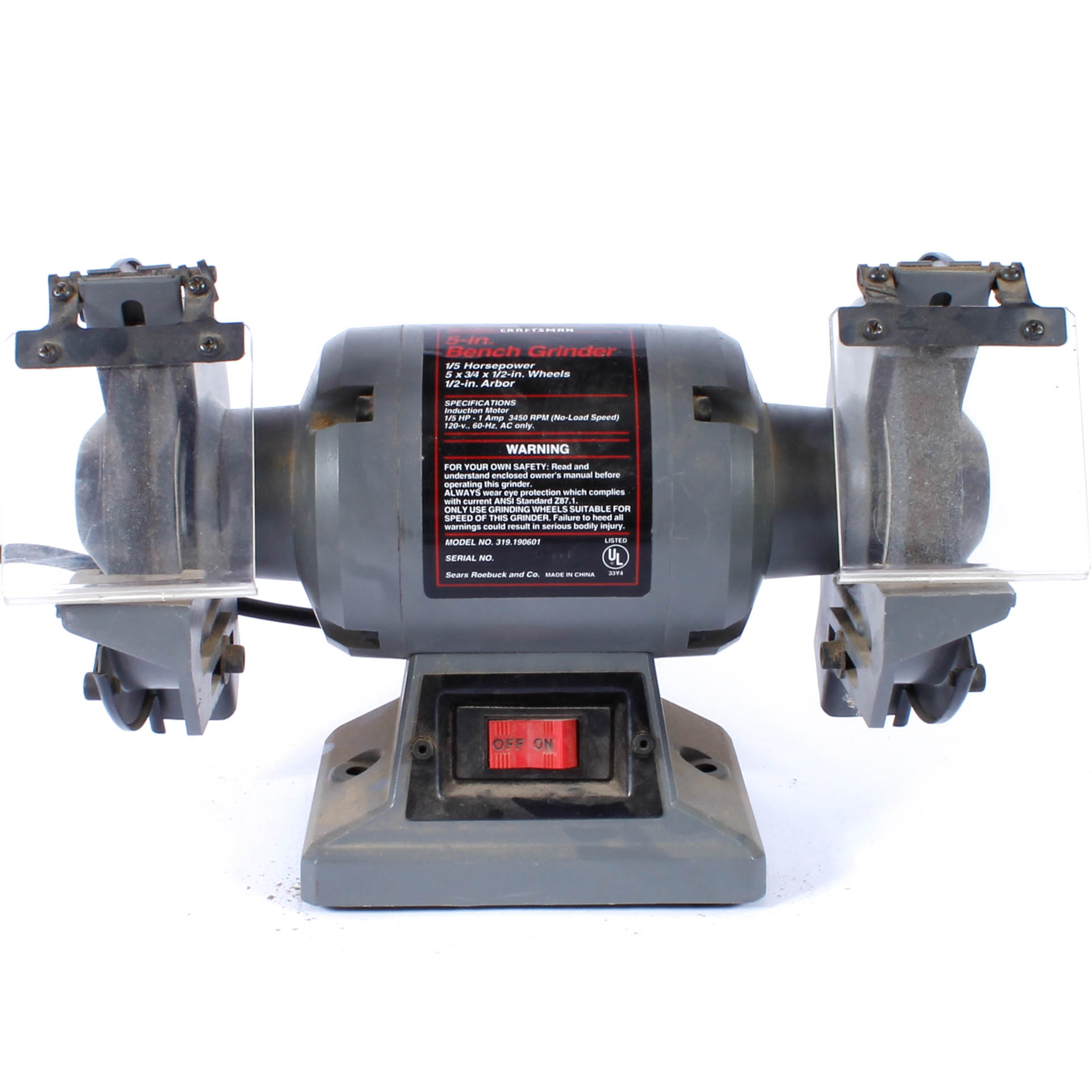 Craftsman 5'' Bench Grinder