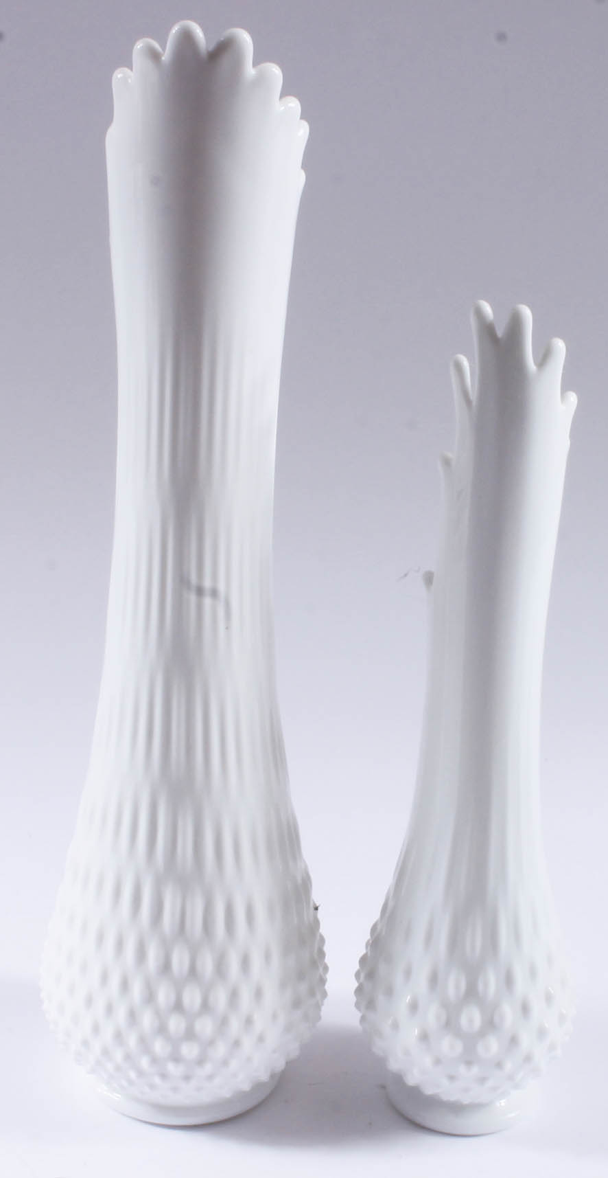 Hobnail Milk Glass Decor