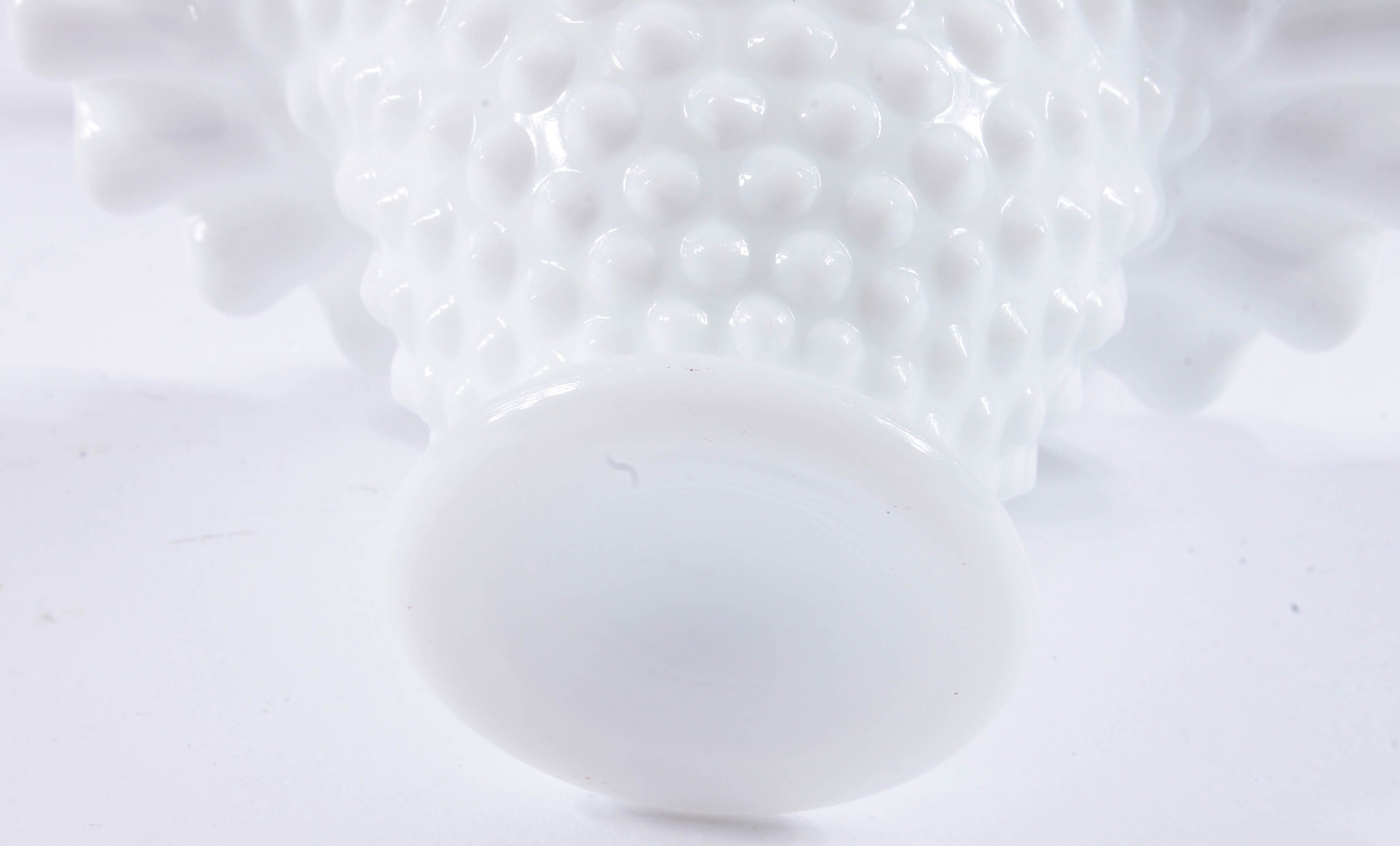 Hobnail Milk Glass Decor