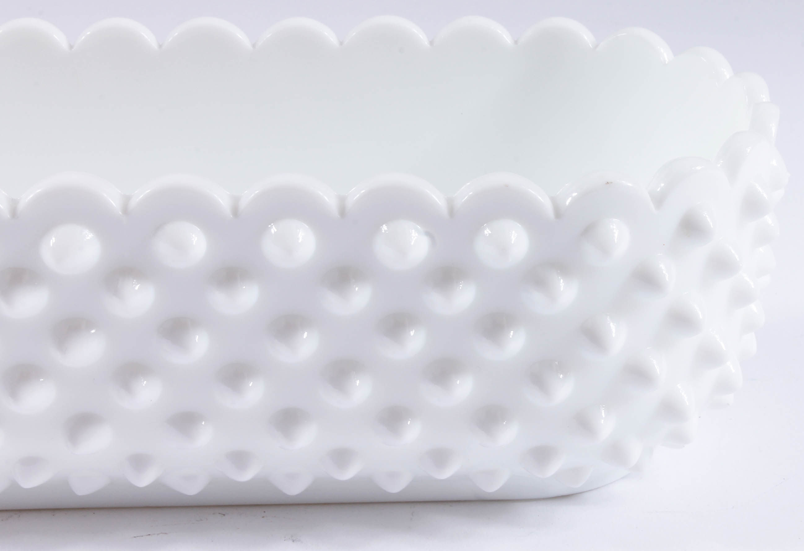Hobnail Milk Glass Decor