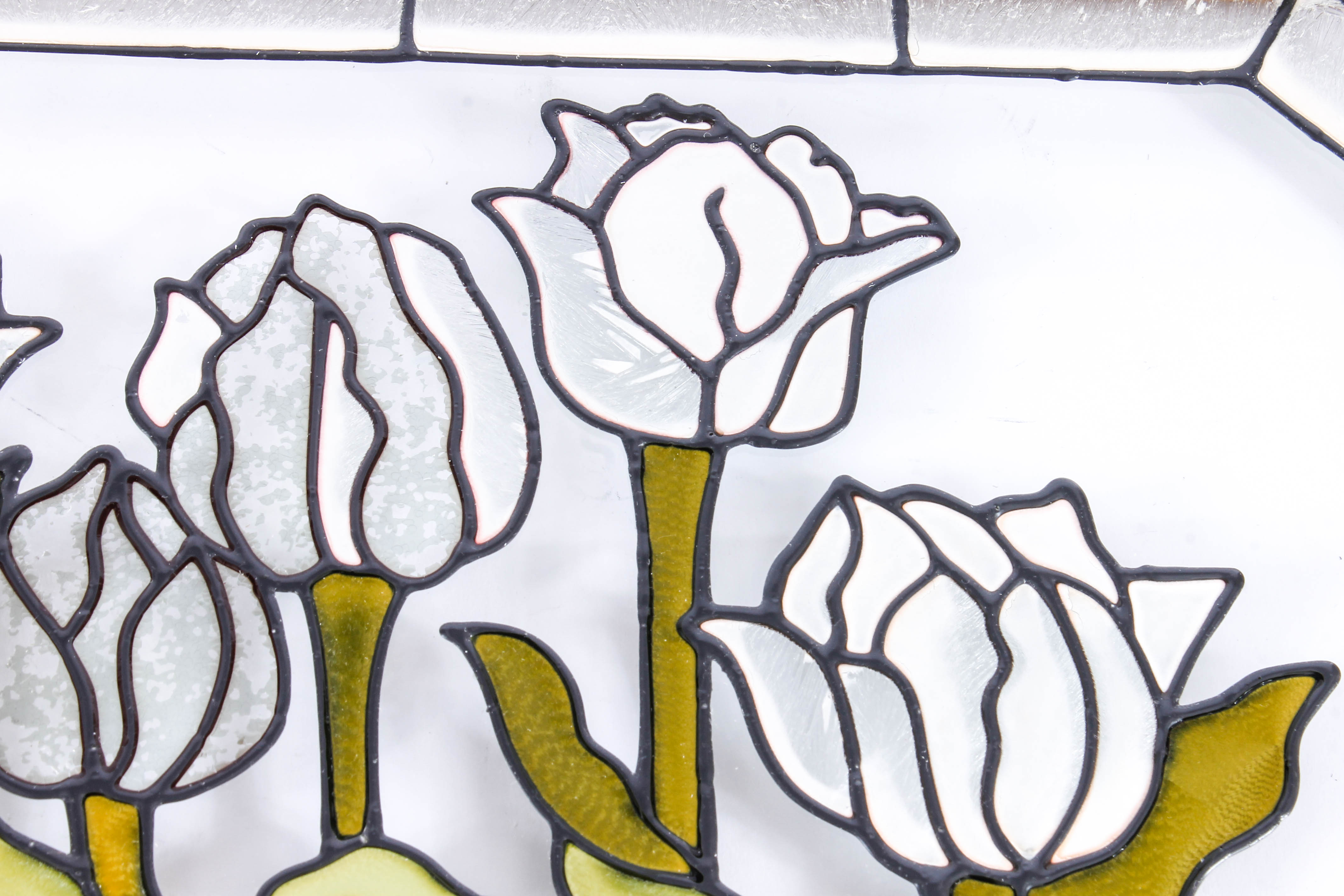 Framed Floral Stained Glass