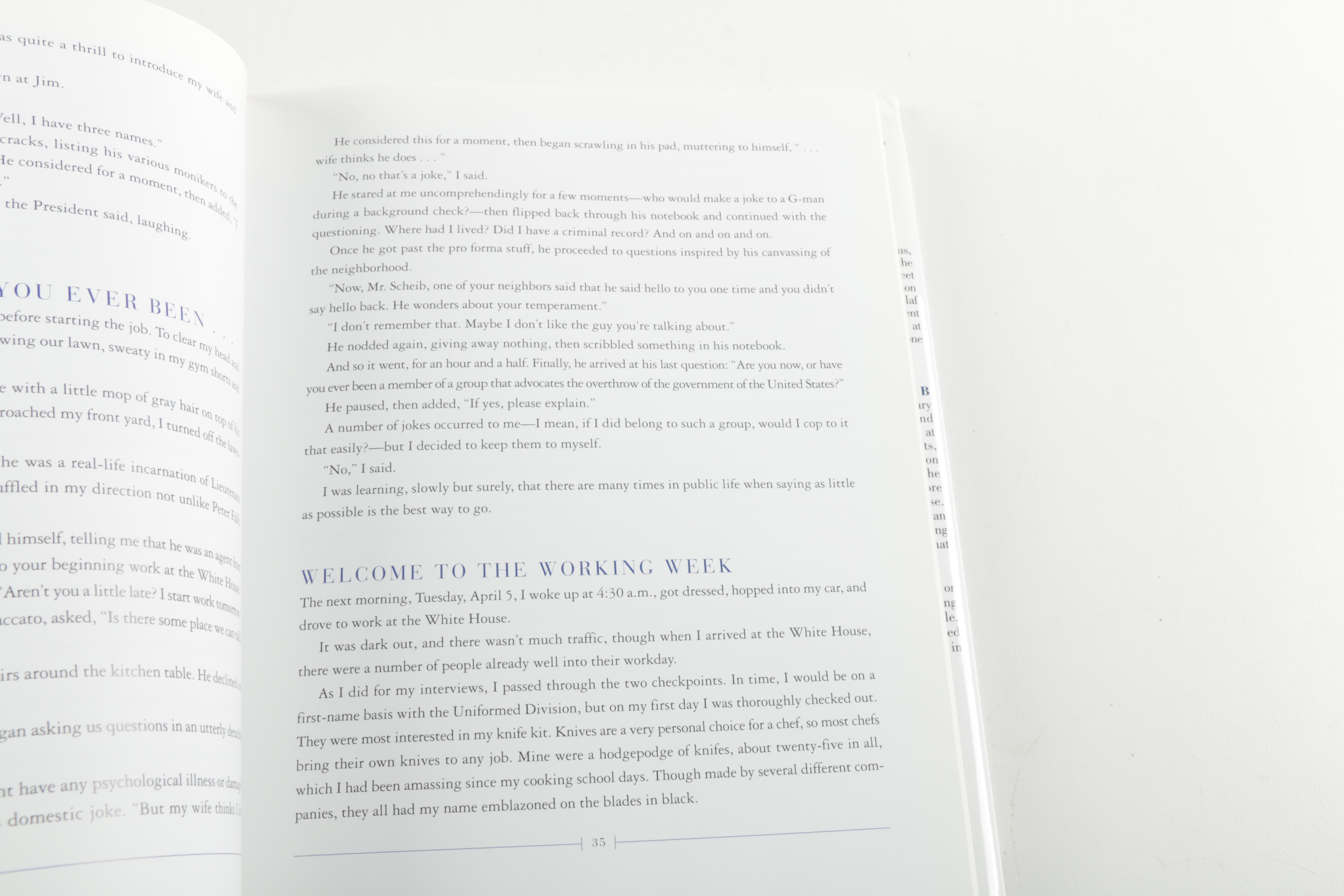 Signed Books by White House Chefs Walter Scheib and Roland Mesnier