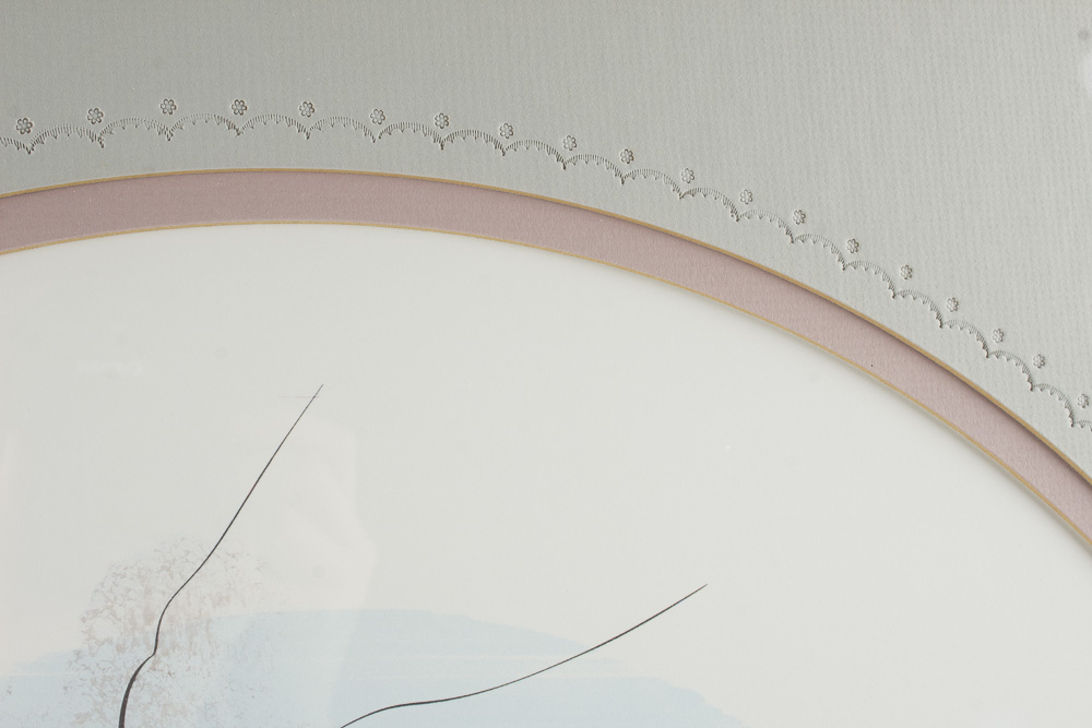 P. Buckley Moss Signed and Numbered Offset Lithograph of Newlyweds