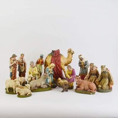 Vintage German Nativity Set