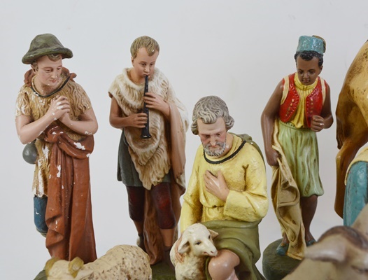 Vintage German Nativity Set