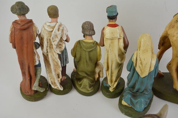 Vintage German Nativity Set