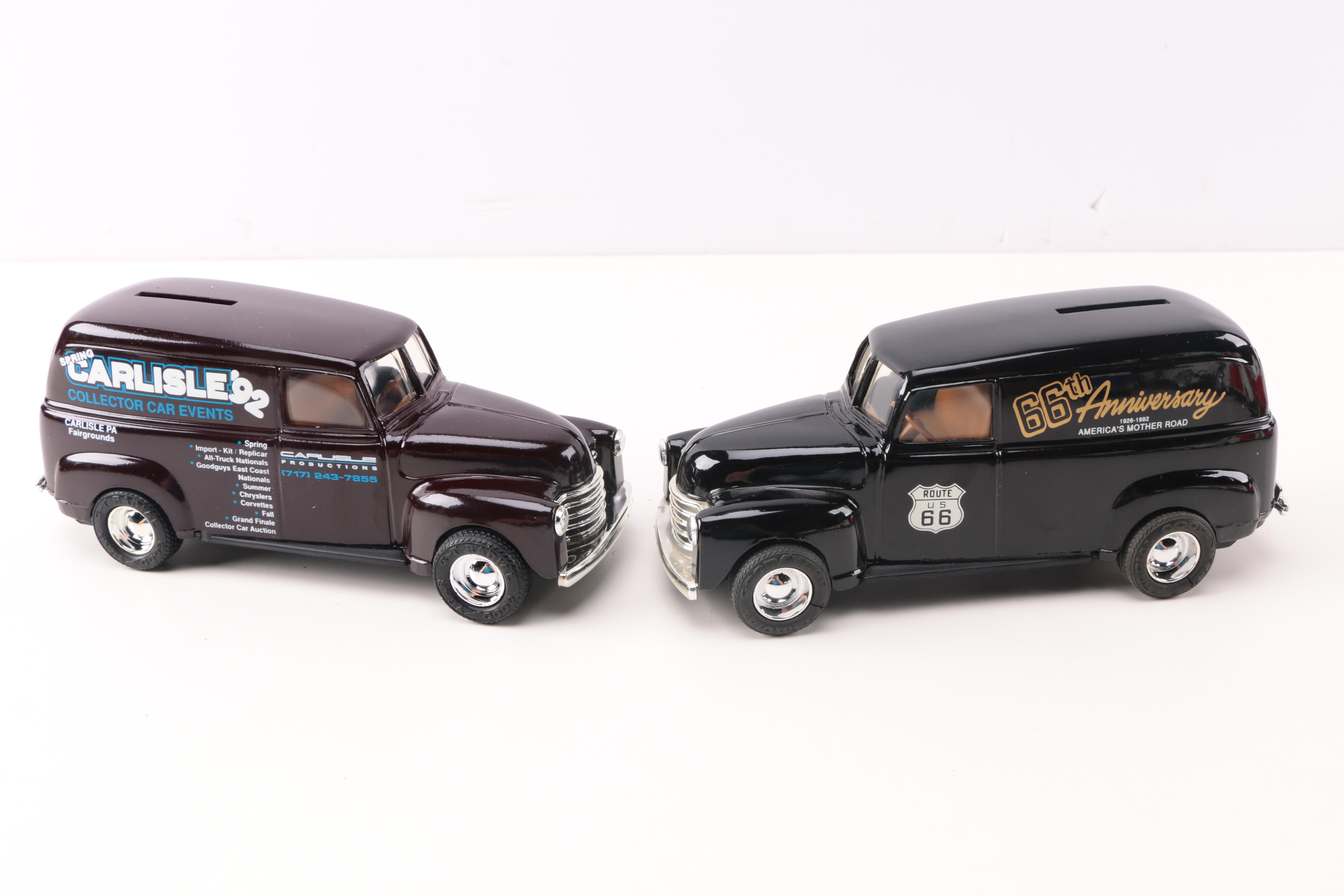 Collection of ERTL Die Cast 1950 Panel Truck Banks