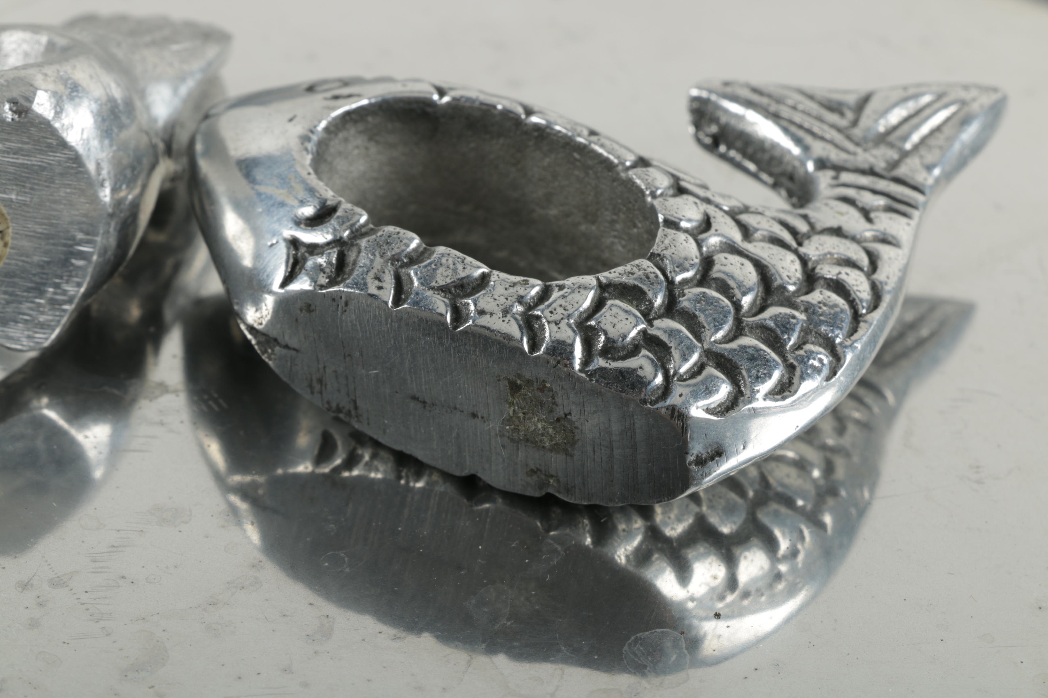 Pewter Napkin Holders and Tray