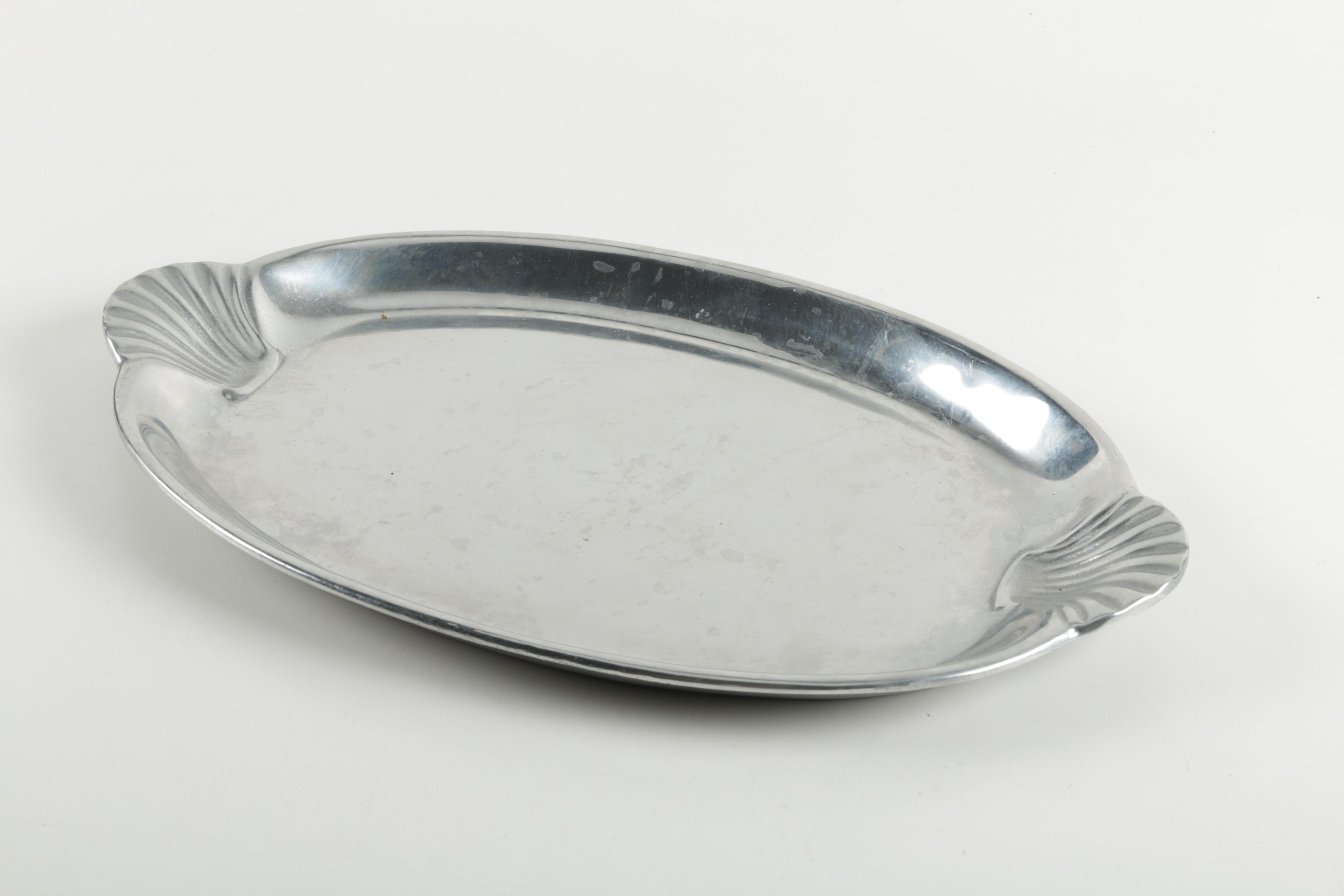 Pewter Napkin Holders and Tray