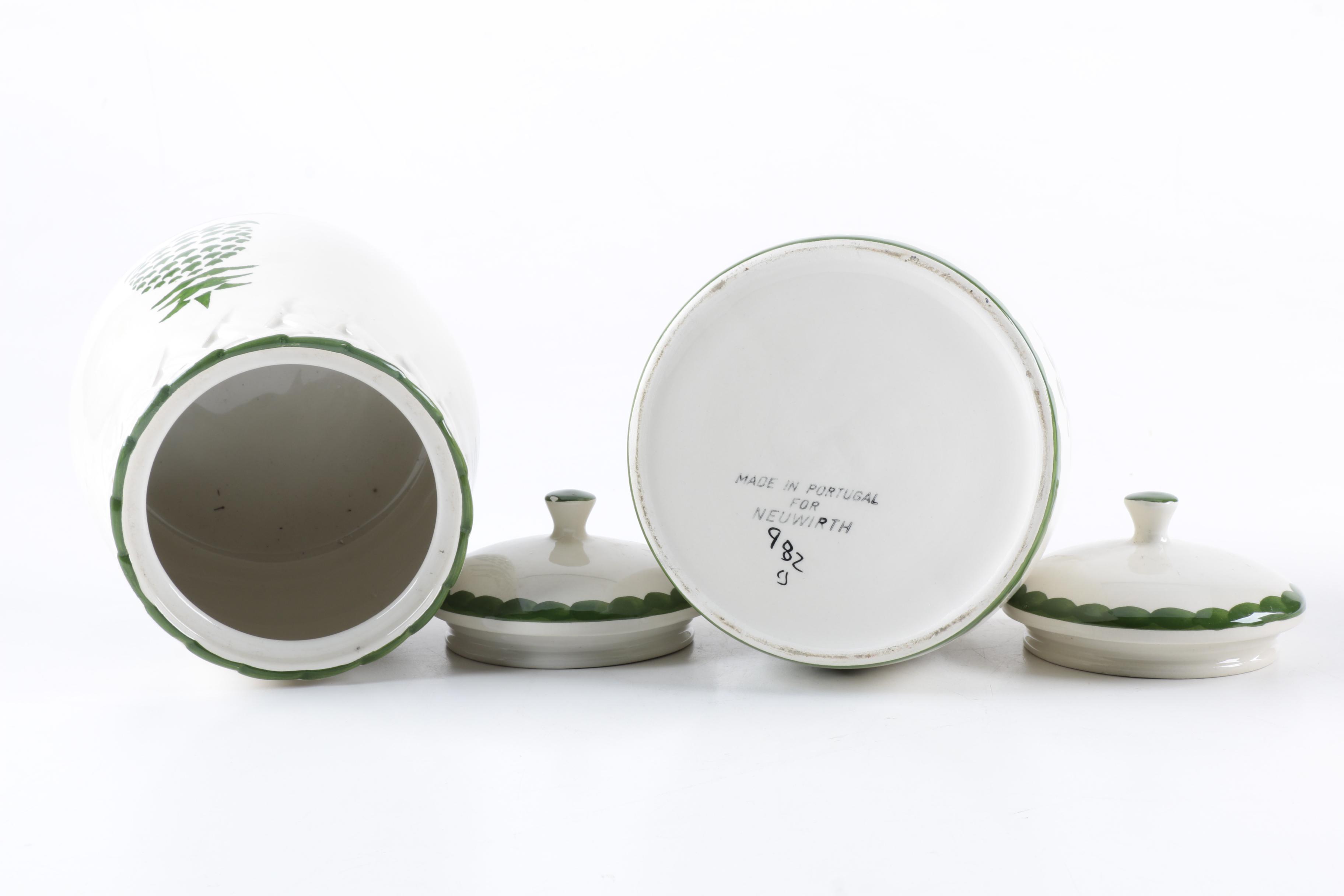 Neuwirth Portuguese Ceramic Kitchen Canisters