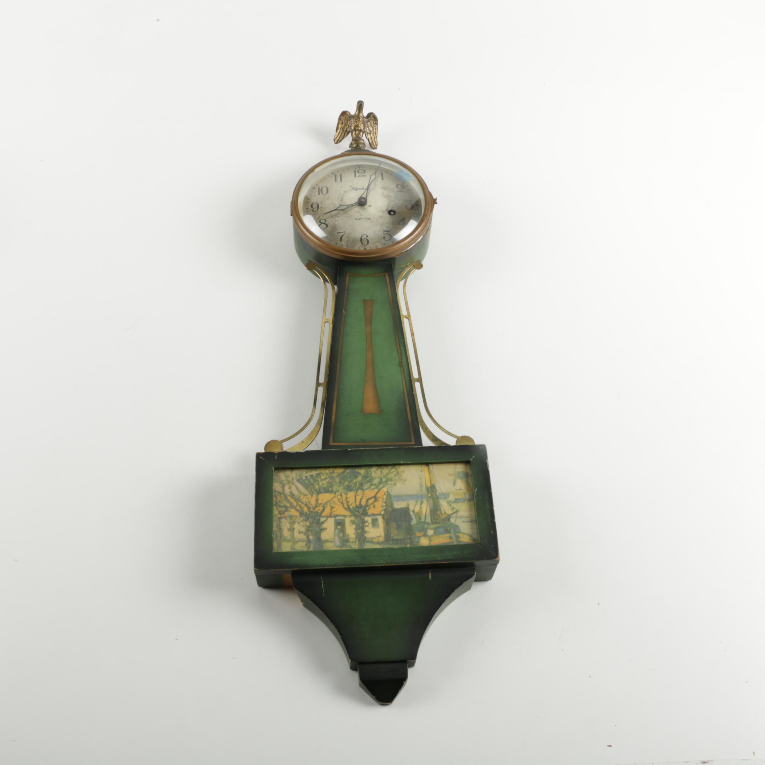 E. Ingraham Co. Eight-Day Banjo Clock