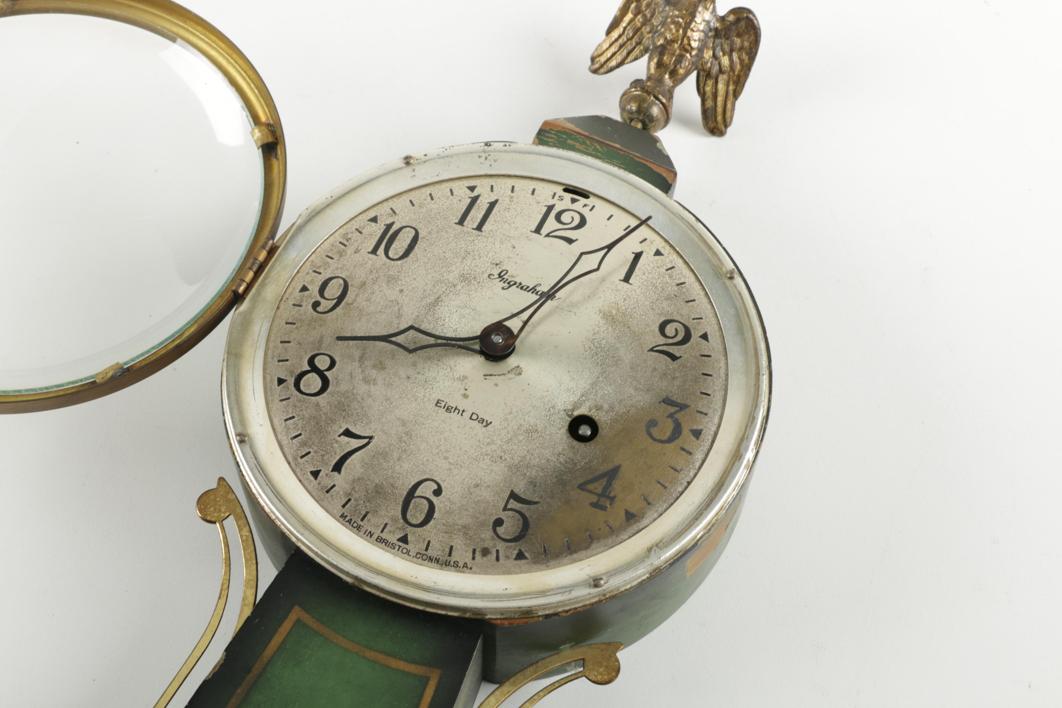 E. Ingraham Co. Eight-Day Banjo Clock