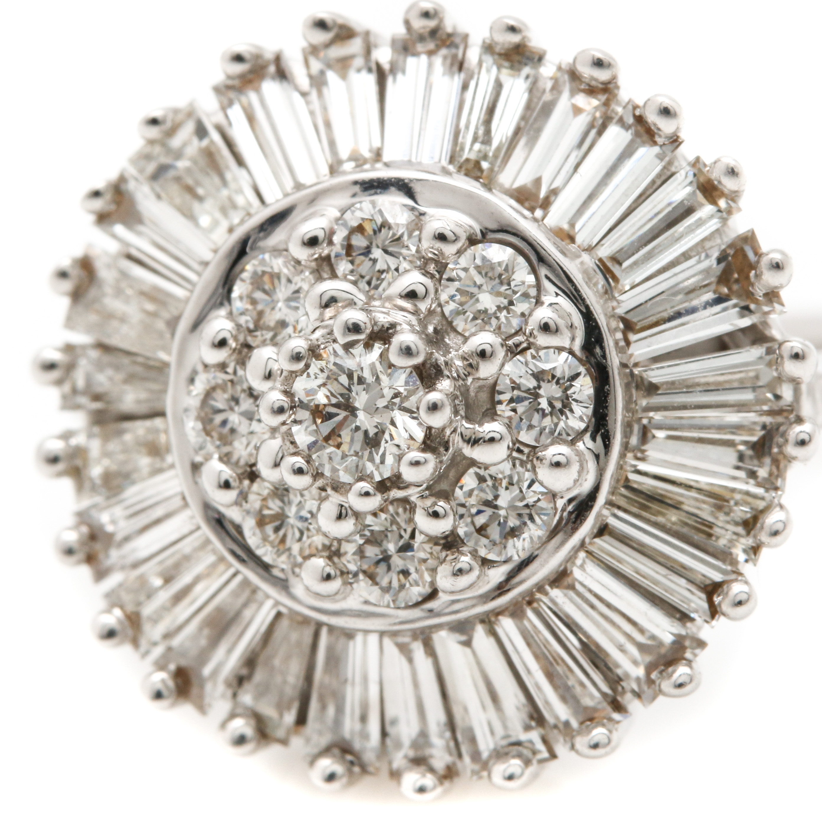 14K White Gold 1.41 CTW Diamond Ring