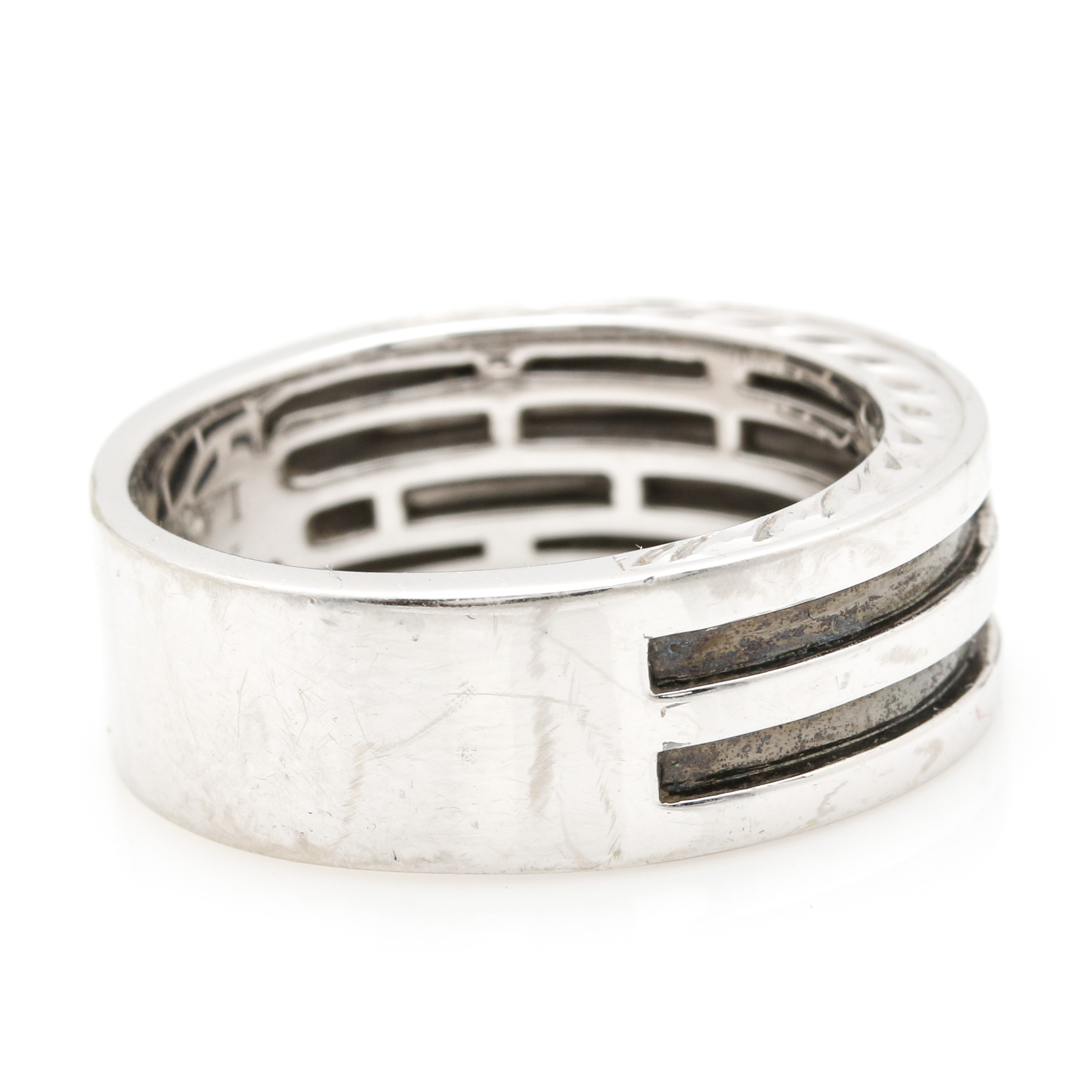 Neil Lane 14K White Gold and Black Diamond Ring