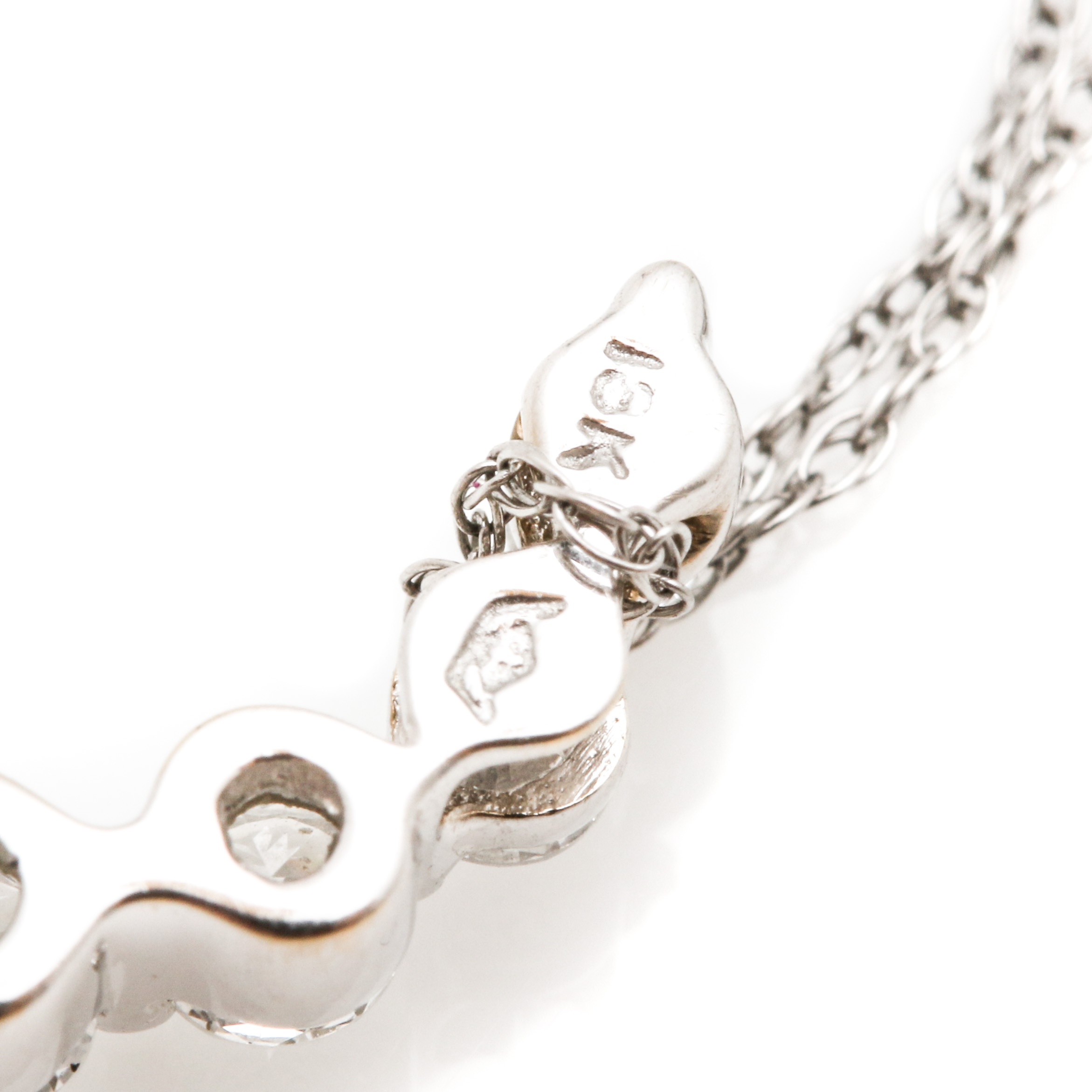 18K and 14K White Gold 1.00 CTW Diamond Pendant Necklace