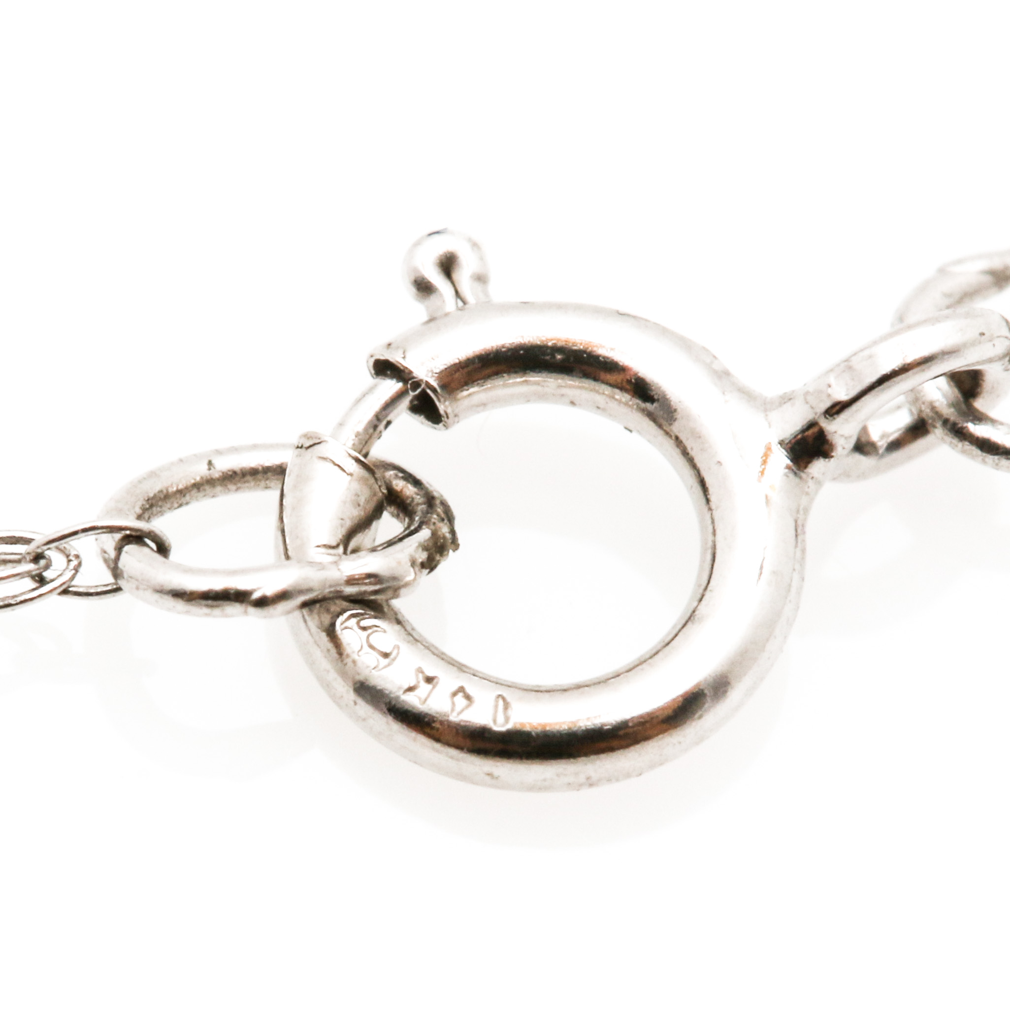 18K and 14K White Gold 1.00 CTW Diamond Pendant Necklace