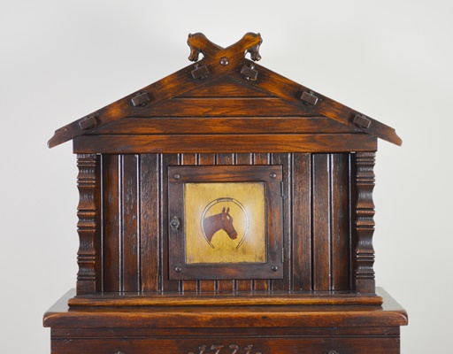 Rare Romweber Viking Oak Court Cupboard/Bar Cabinet