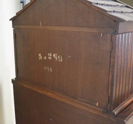 Rare Romweber Viking Oak Court Cupboard/Bar Cabinet