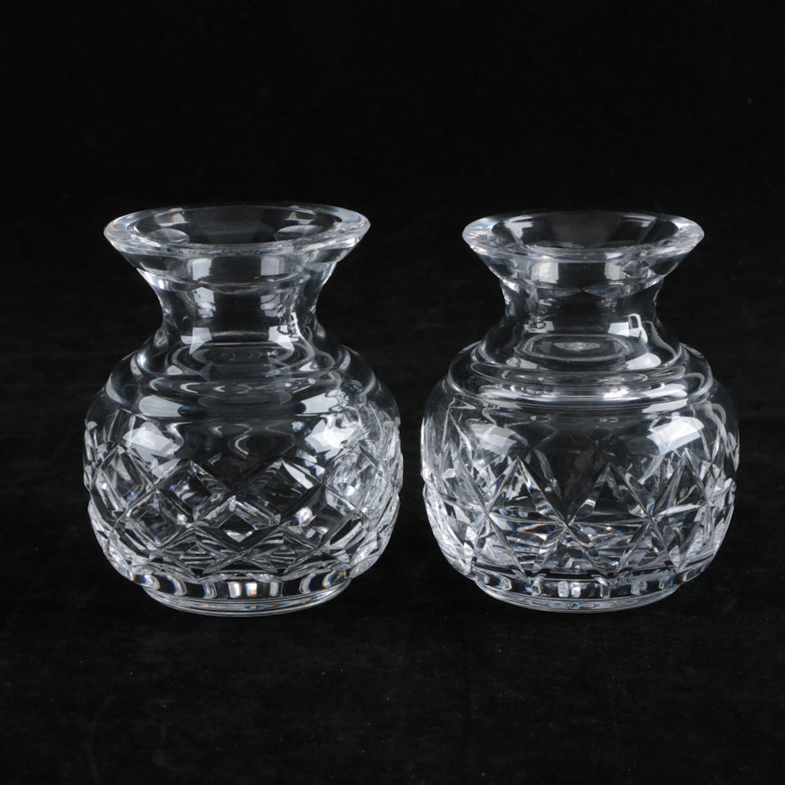 Pair of Waterford Crystal Posey Vases