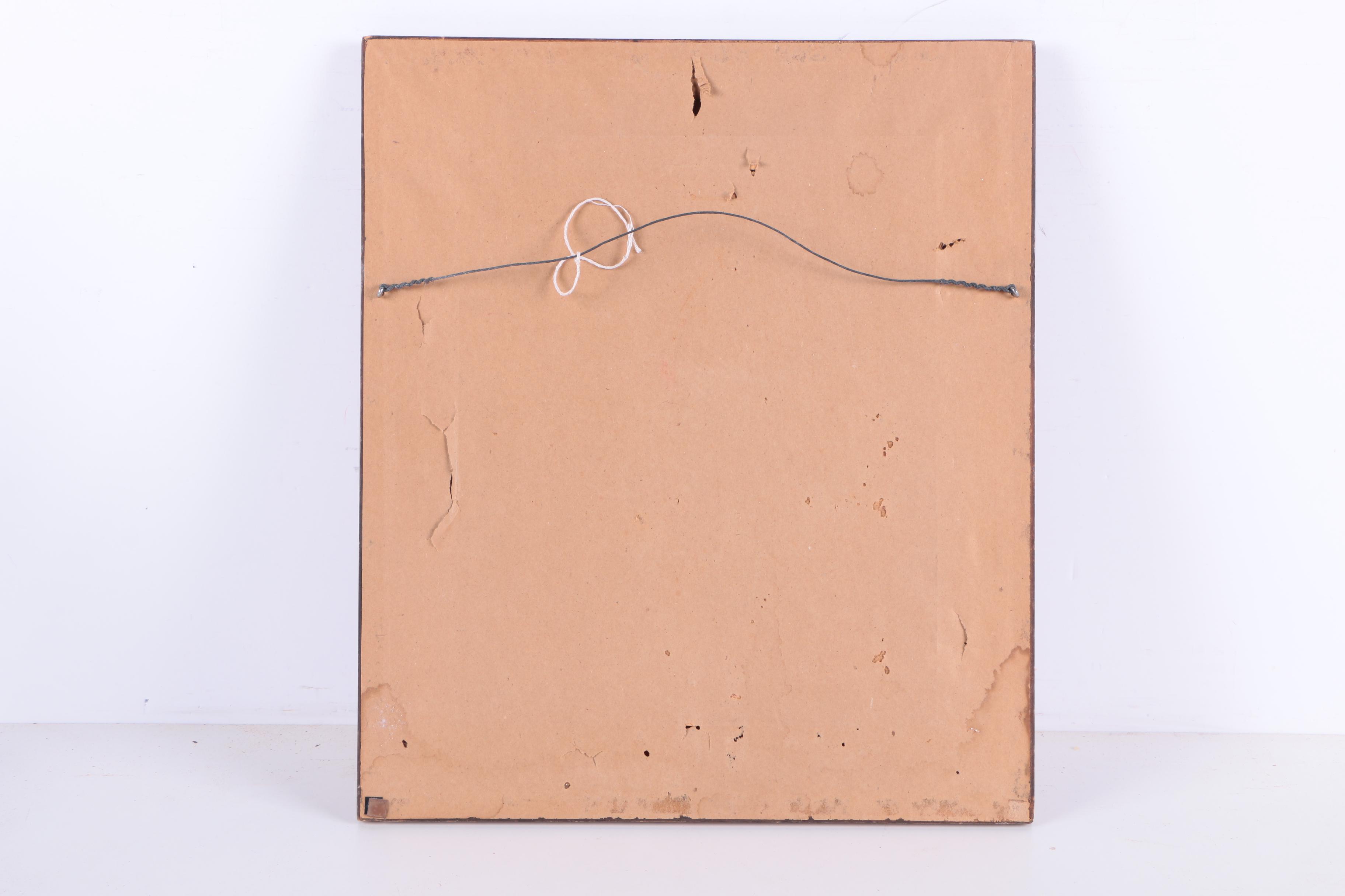 M. Hanlon Oil Painting of a Girl in a White Hat