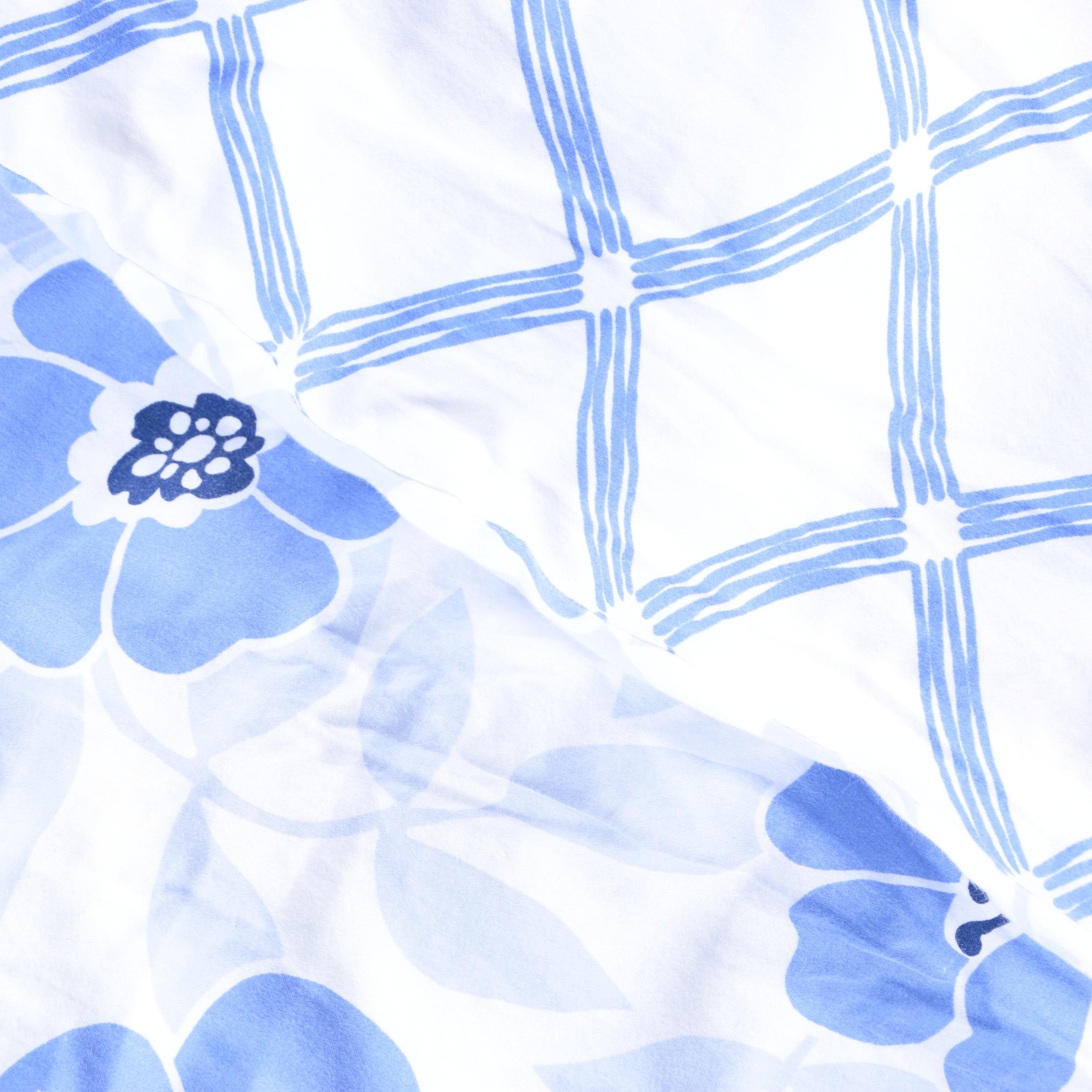 Blue and White Bedding