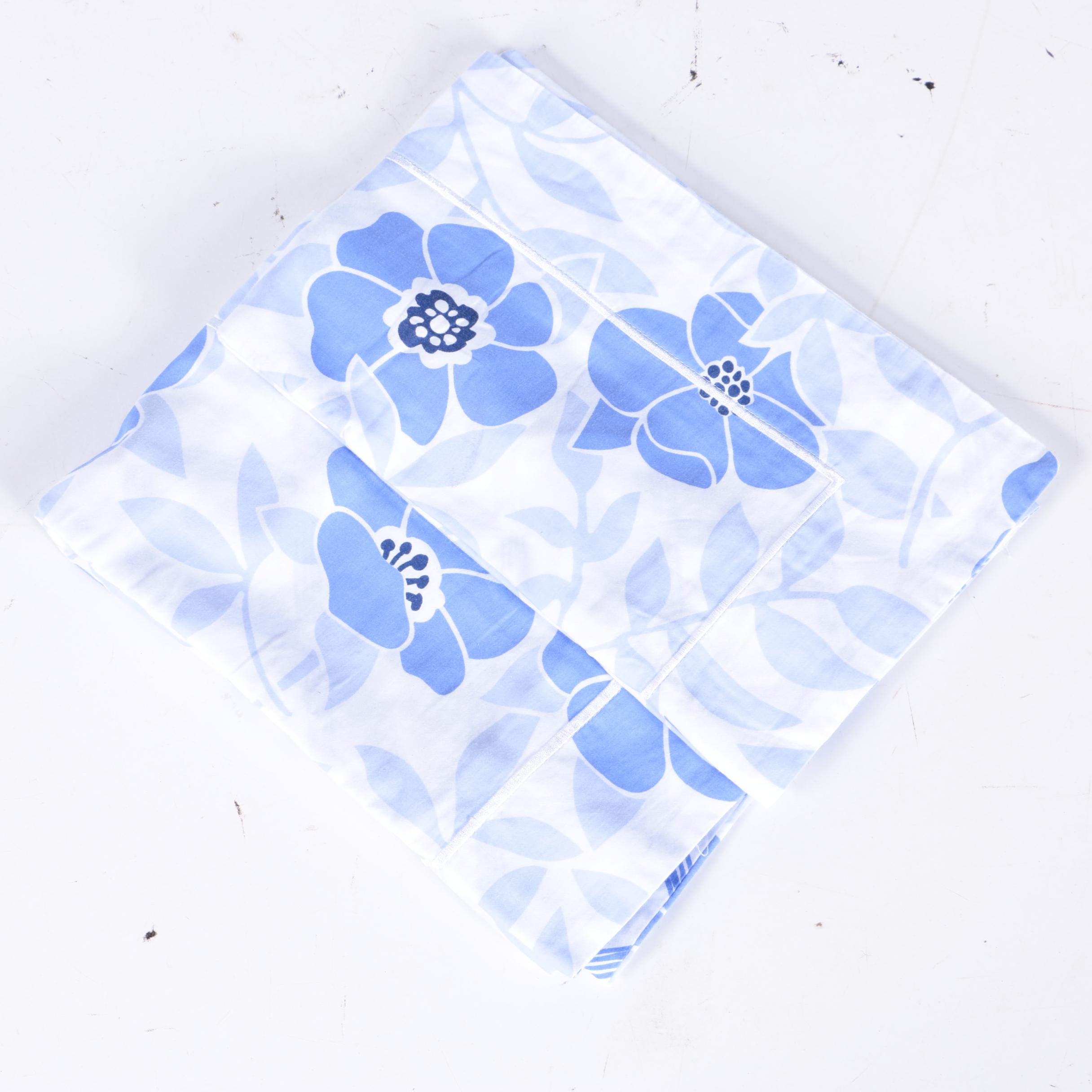 Blue and White Bedding