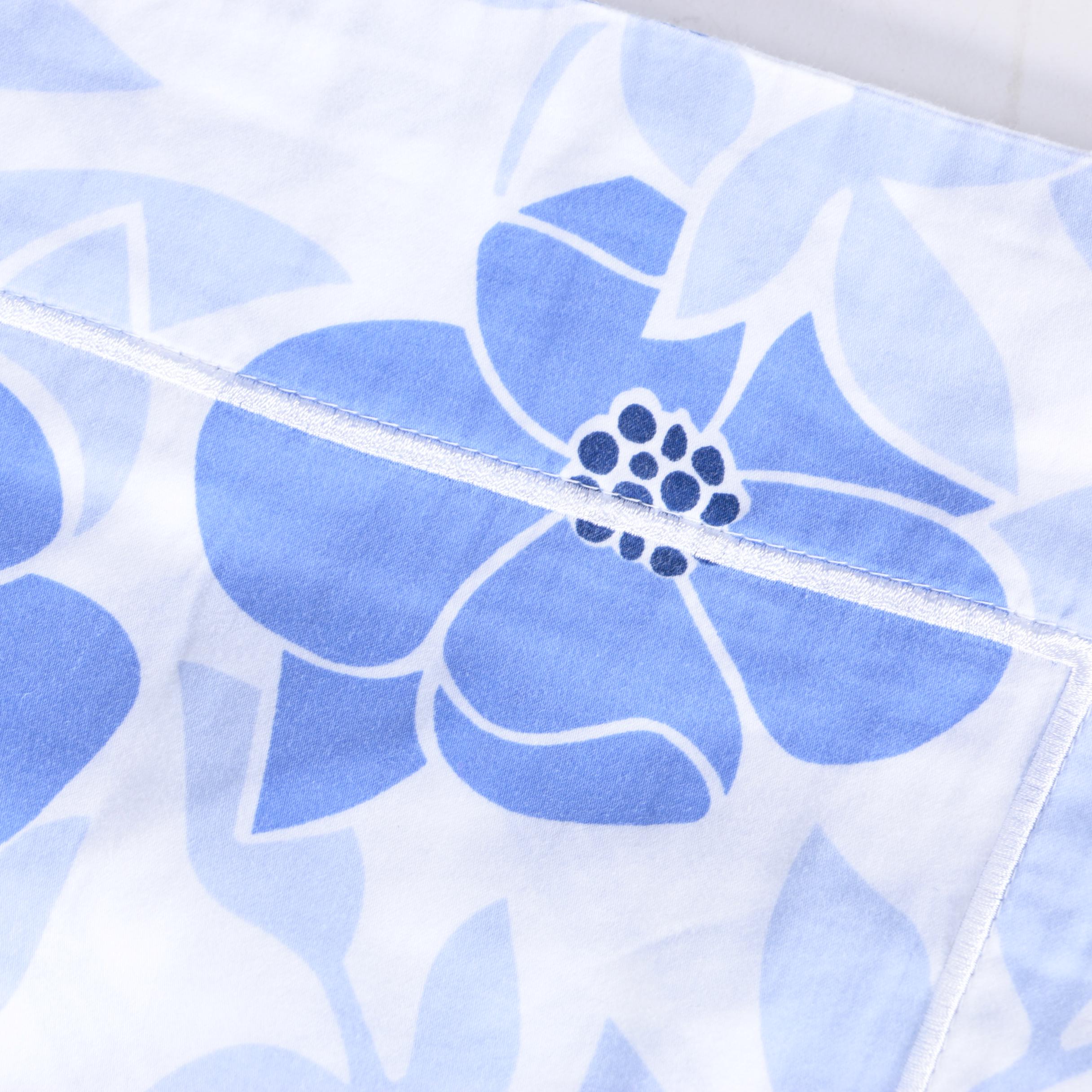 Blue and White Bedding